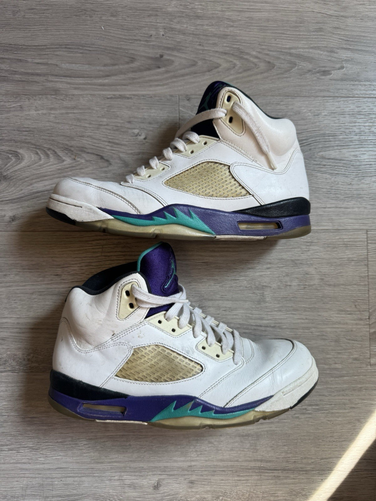 Jordan 5 Retro Grape 2013 White Purple Black Leather |136027-108 | Size 10.5 Men