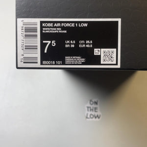 Nike Air Force 1 Low Kobe Bryant Forever Lower Merion Home | IB0018-101 | 7.5 M