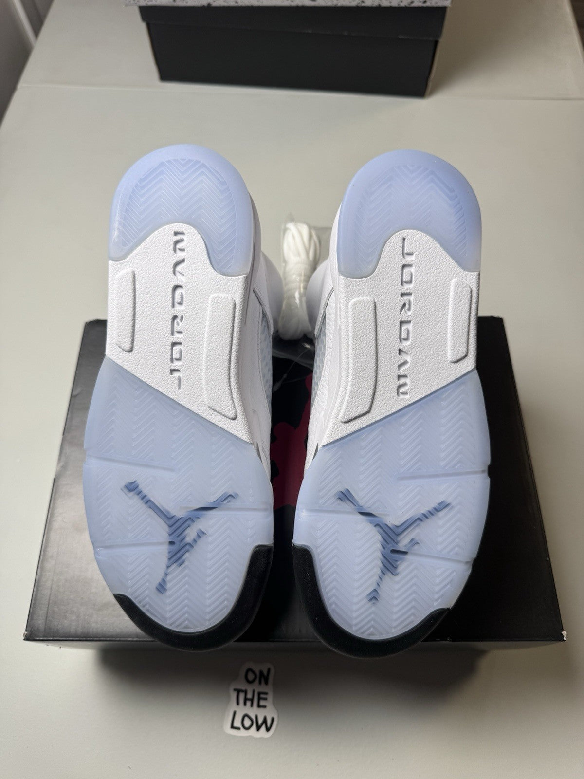 Nike Air Jordan 5 Retro White Metallic Silver 2026 GS | HQ7980-103 |