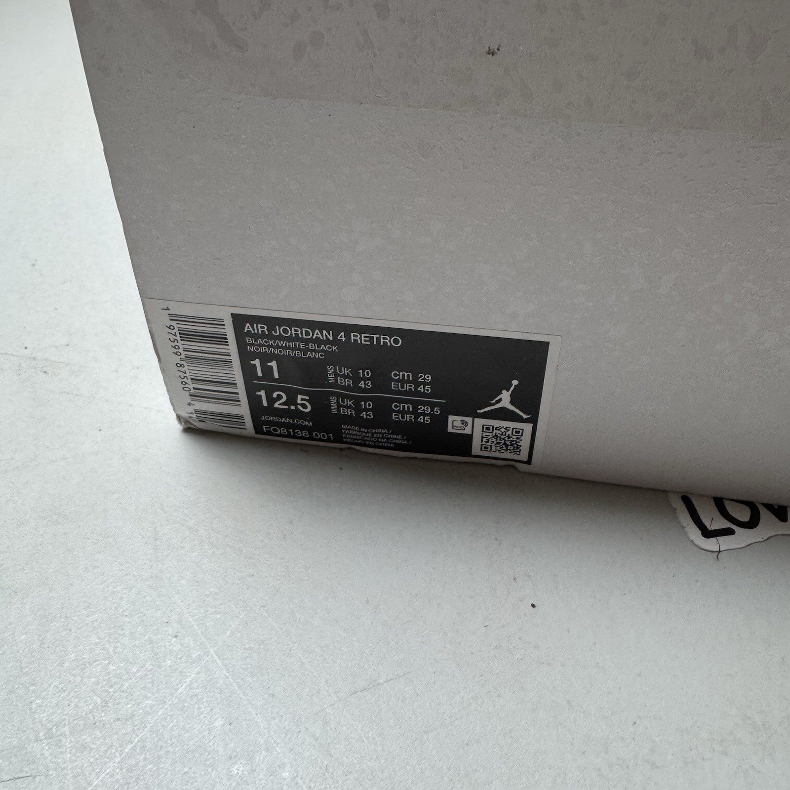 Nike Air Jordan 4 Retro White Thunder | FQ8138-001 | Size 11