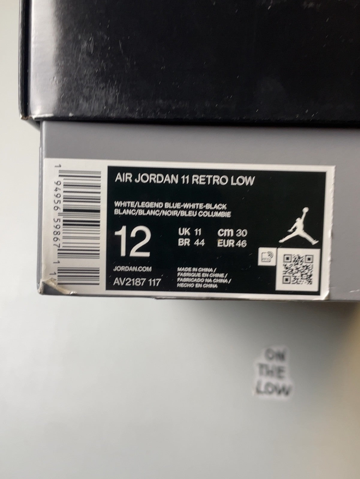 Air Jordan 11 Retro Low Legend Blue | AV2187-117 | Size 12 Men's US