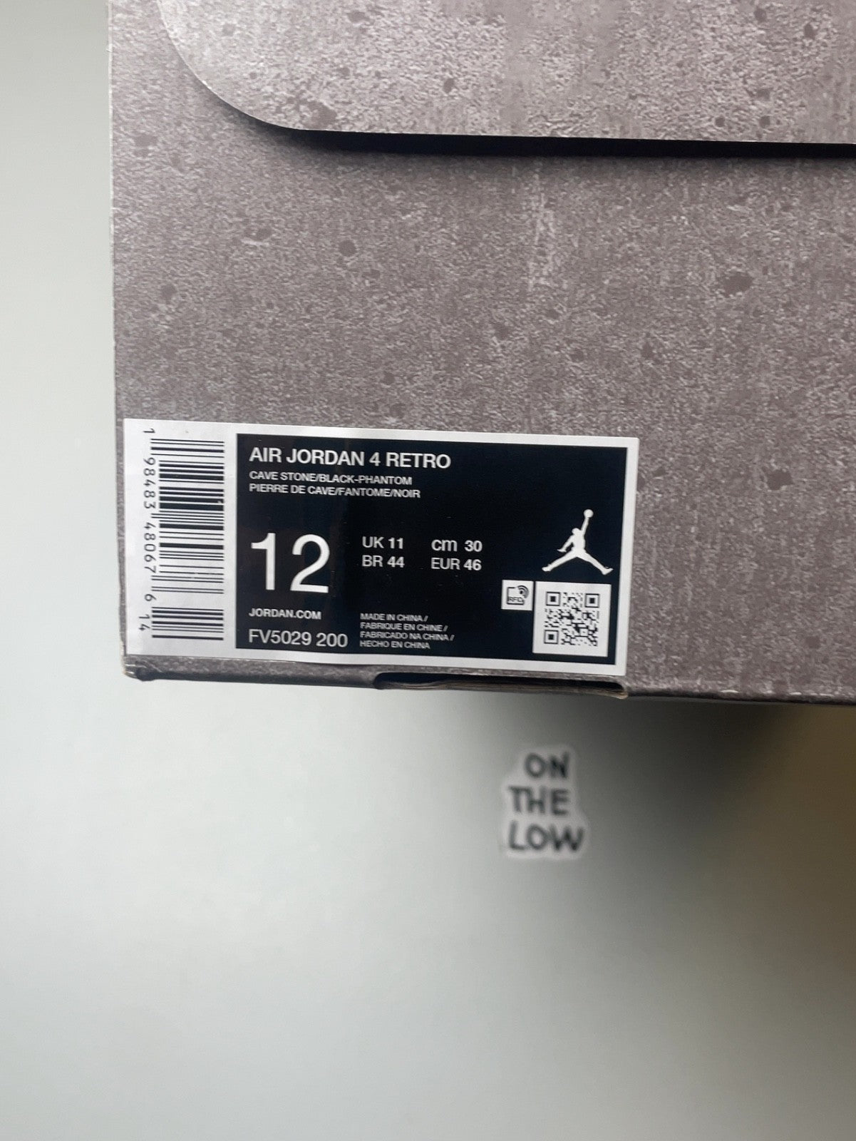 Air Jordan 4 Retro Cave Stone | FV5029-200 | Size 12 Men's US