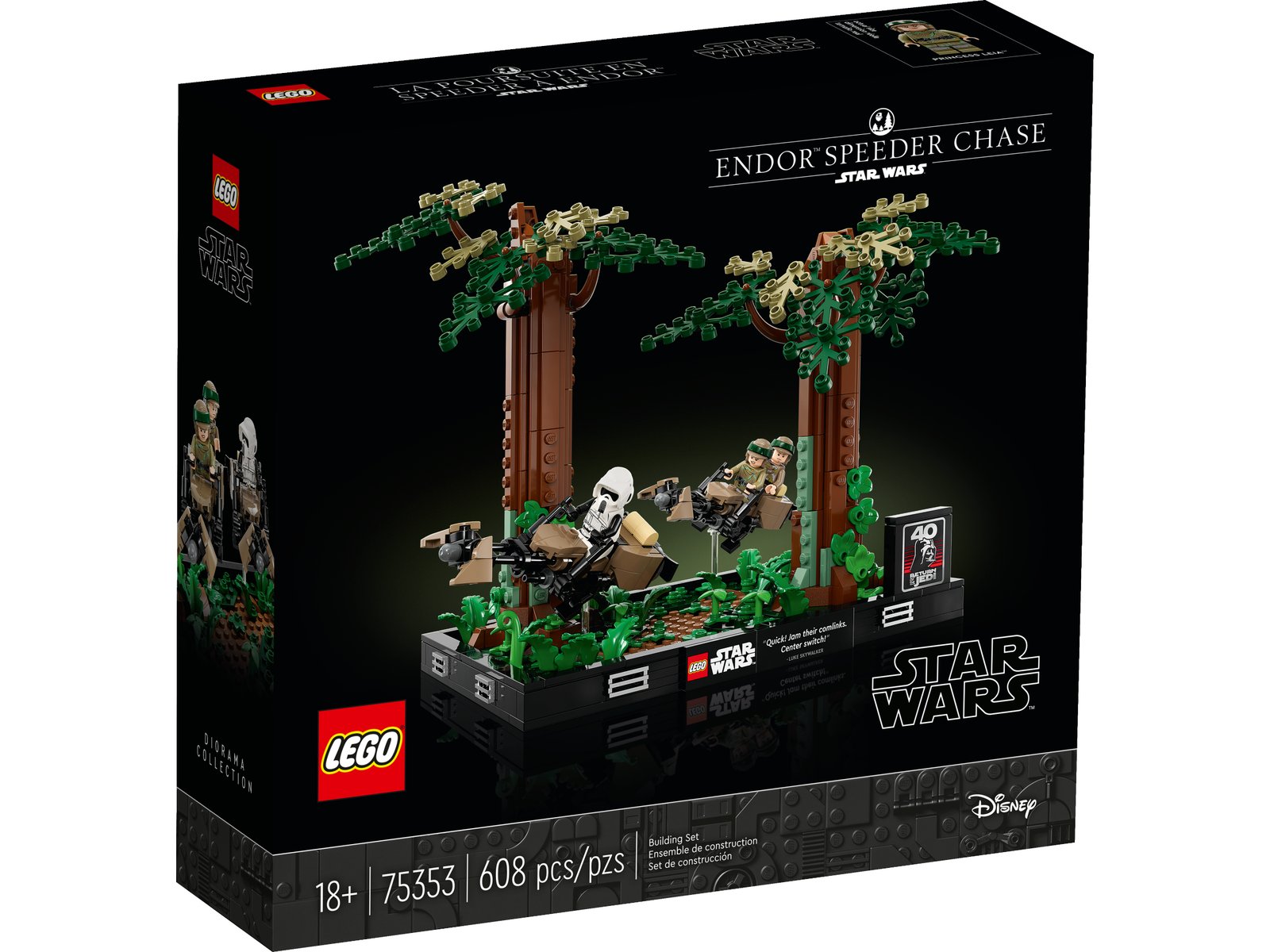 LEGO Endor Speeder Chase Diorama — Official LEGO gallery 2 of 4 — LEGO set 75353