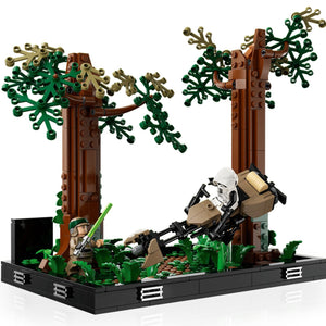 LEGO Endor Speeder Chase Diorama — Official LEGO gallery 3 of 4 — LEGO set 75353