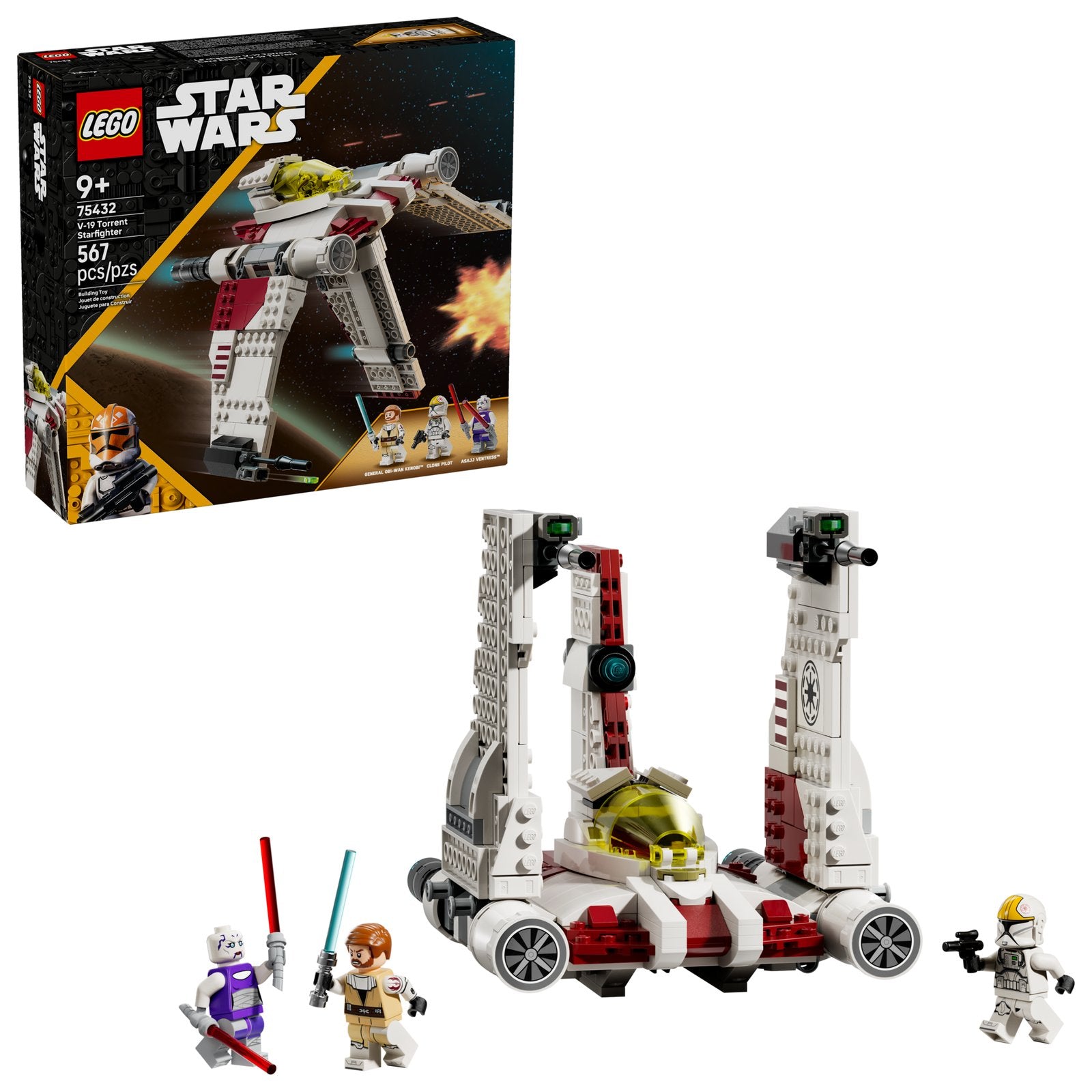 LEGO V-19 Torrent Starfighter — Official LEGO gallery 2 of 4 — LEGO set 75432