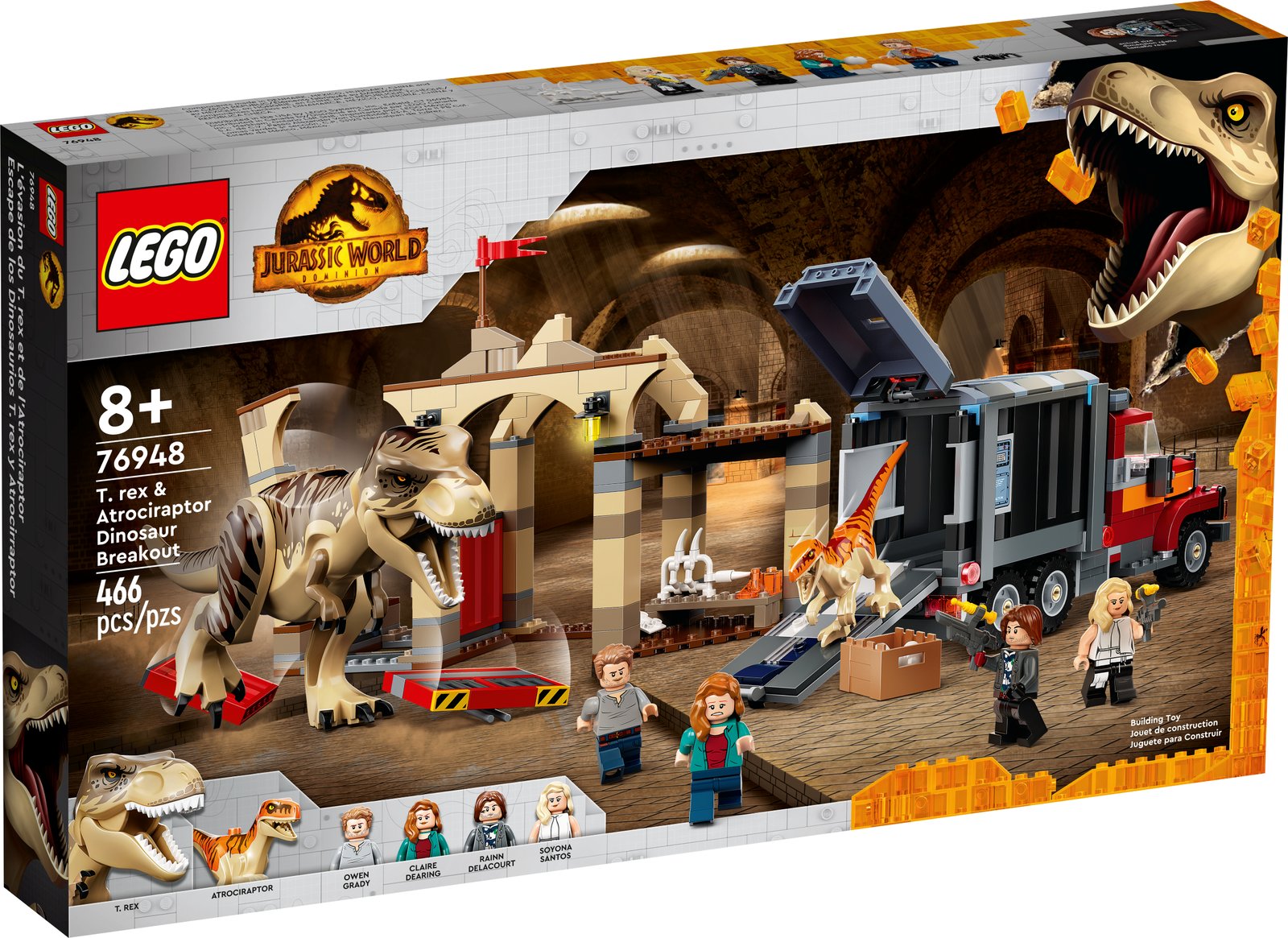 LEGO T. rex & Atrociraptor Dinosaur Breakout — Official LEGO gallery 2 of 4 — LEGO set 76948