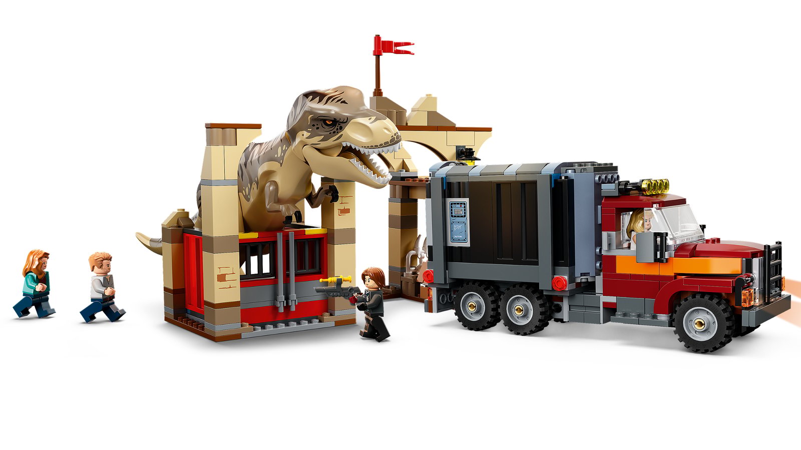 LEGO T. rex & Atrociraptor Dinosaur Breakout — Official LEGO gallery 3 of 4 — LEGO set 76948