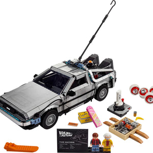Back to the Future Time Machine — LEGO set 10300 stock image