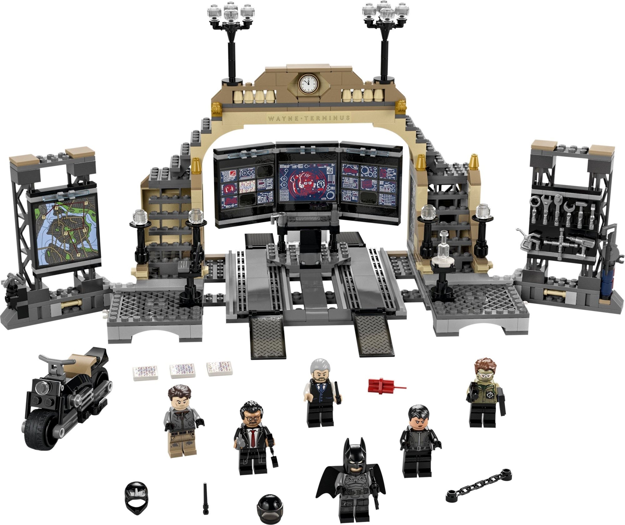 Batcave™: The Riddler™ Face-off — LEGO set 76183 stock image