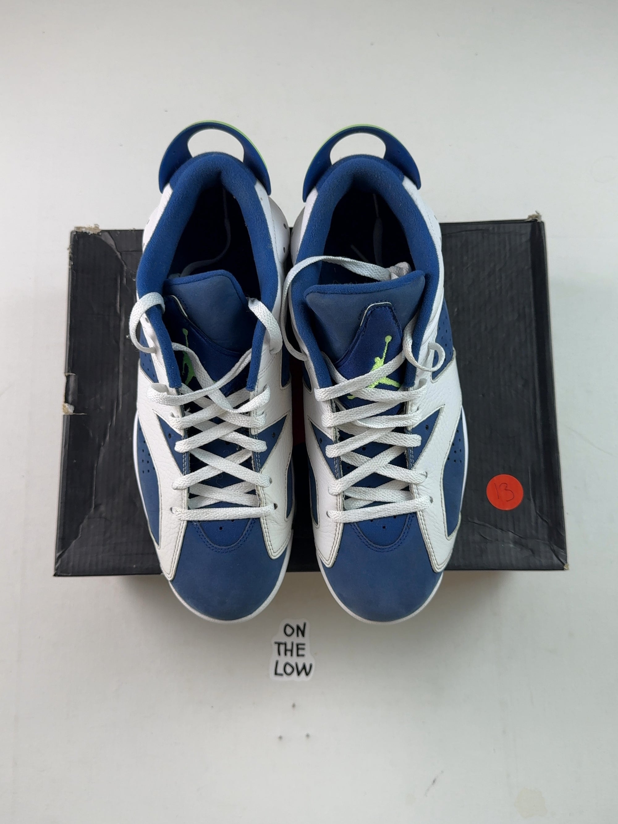 Jordan 6 Retro Low Ghost Green (USED) — Drive 1IyhZpajD2MHtZwtQ5M-qtApscoPMlCOi — photo 3