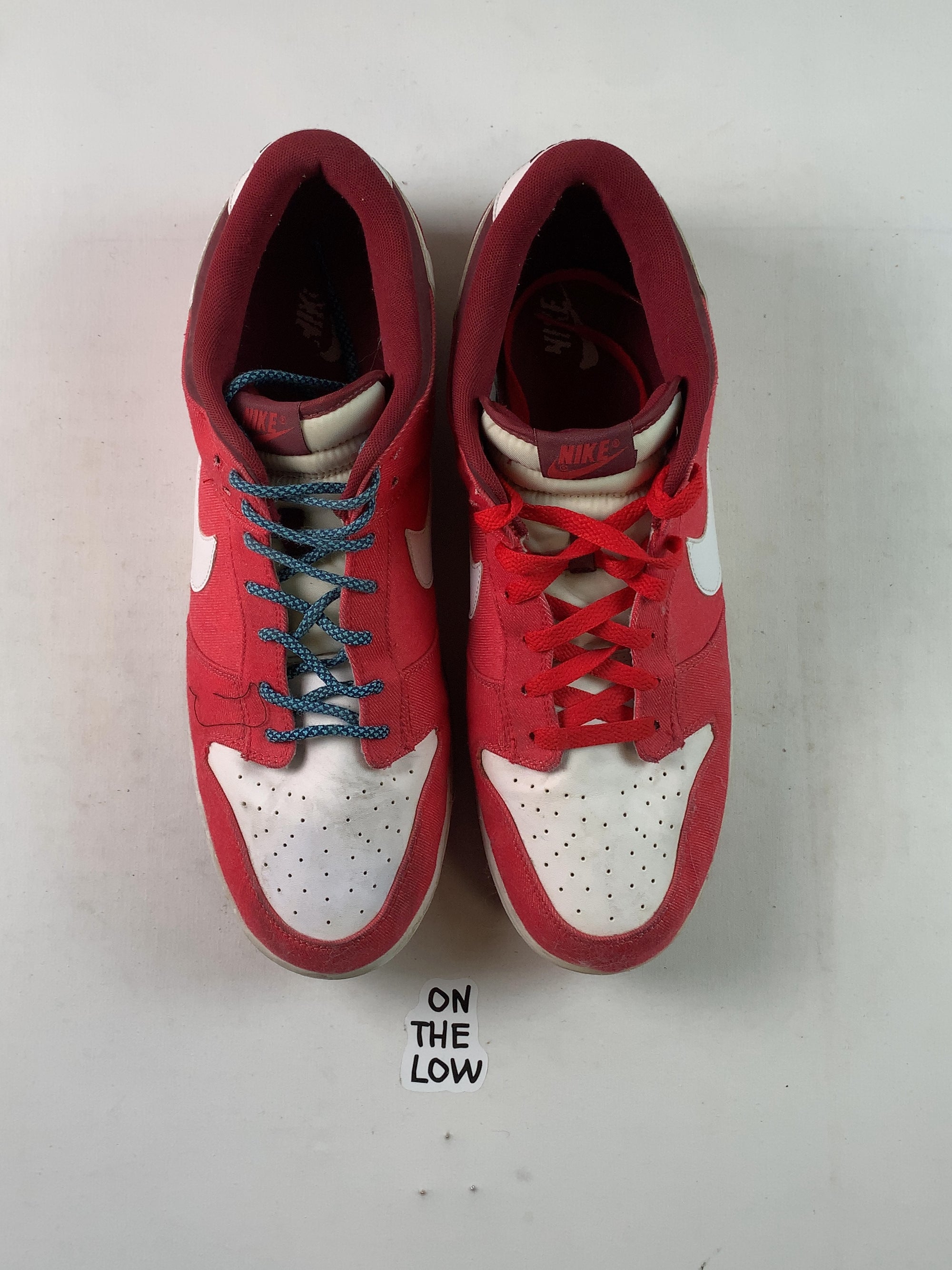 Nike Dunk Low Hyper Red White Team Red (USED) — Drive 1FFyMFHj7elhckwnxNKvBiIIe7nMBmmsb — photo 3