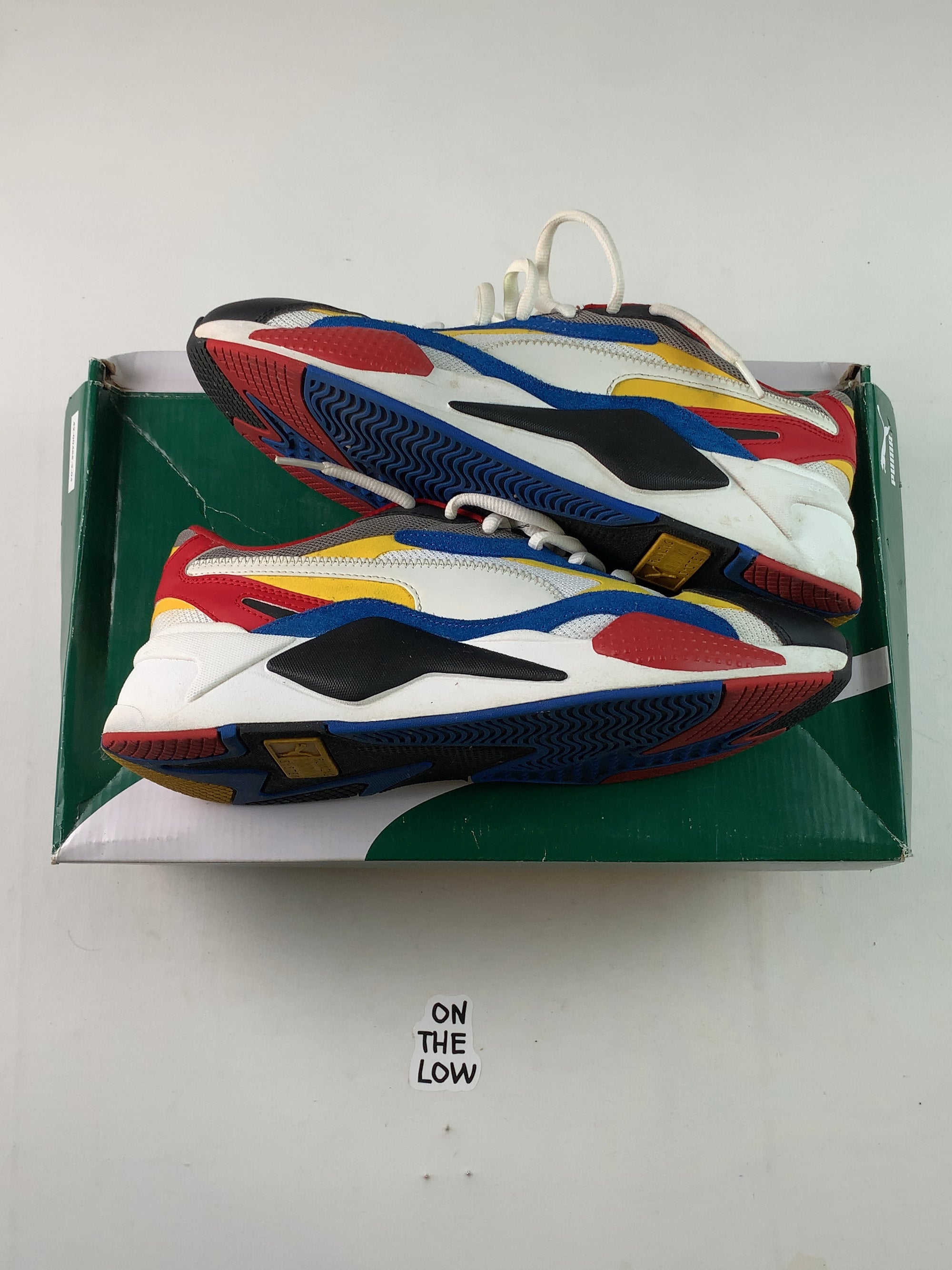 Puma RS-X3 Puzzle White Yellow (USED) — Drive 1jh5rh5LJN6n1HfWQjtAIhLMhmncPmZD1 — photo 1