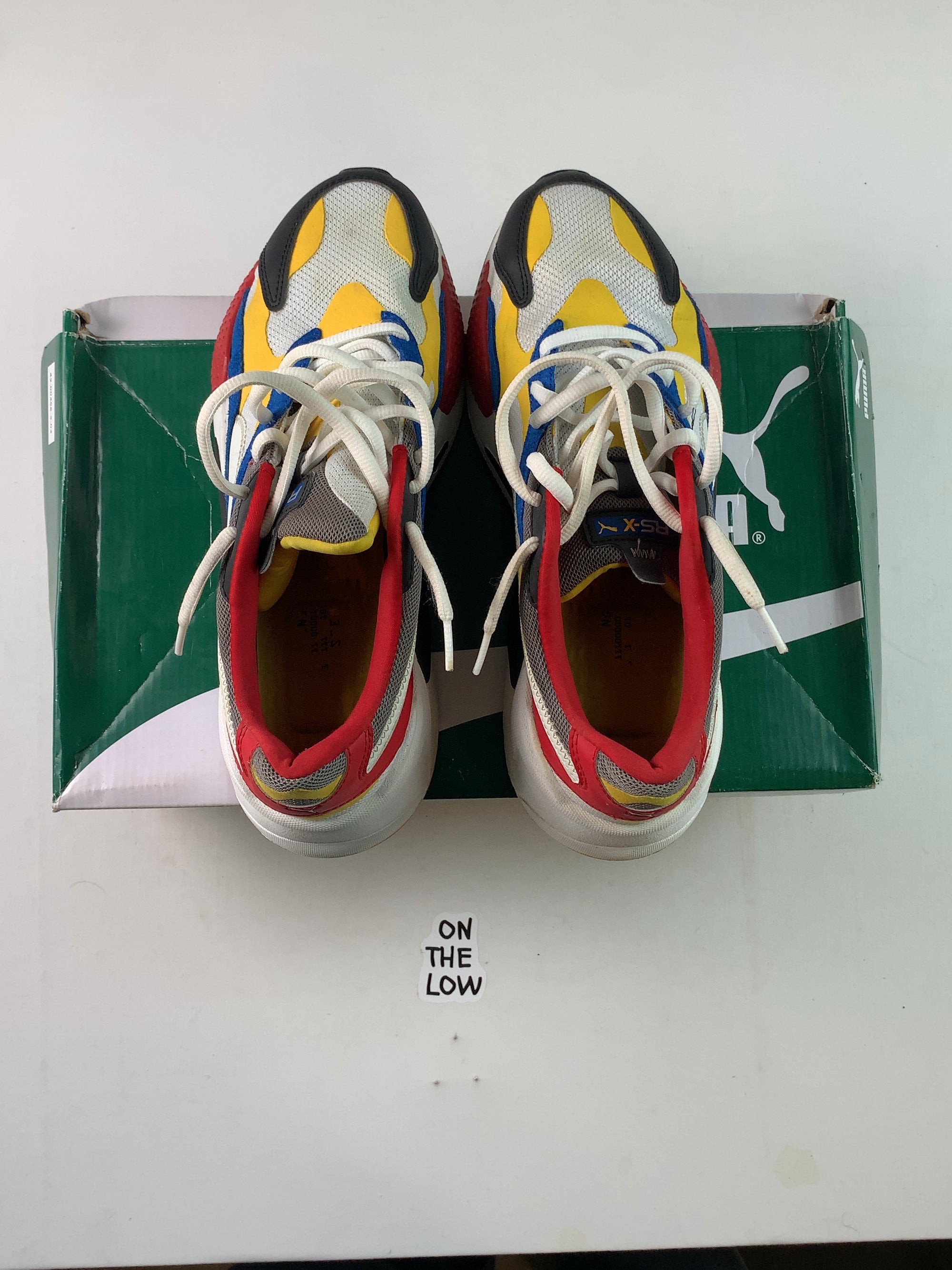 Puma RS-X3 Puzzle White Yellow (USED) — Drive 1ikyVIYkcbVAXHXO7TMWnl7phRePFIJJf — photo 4