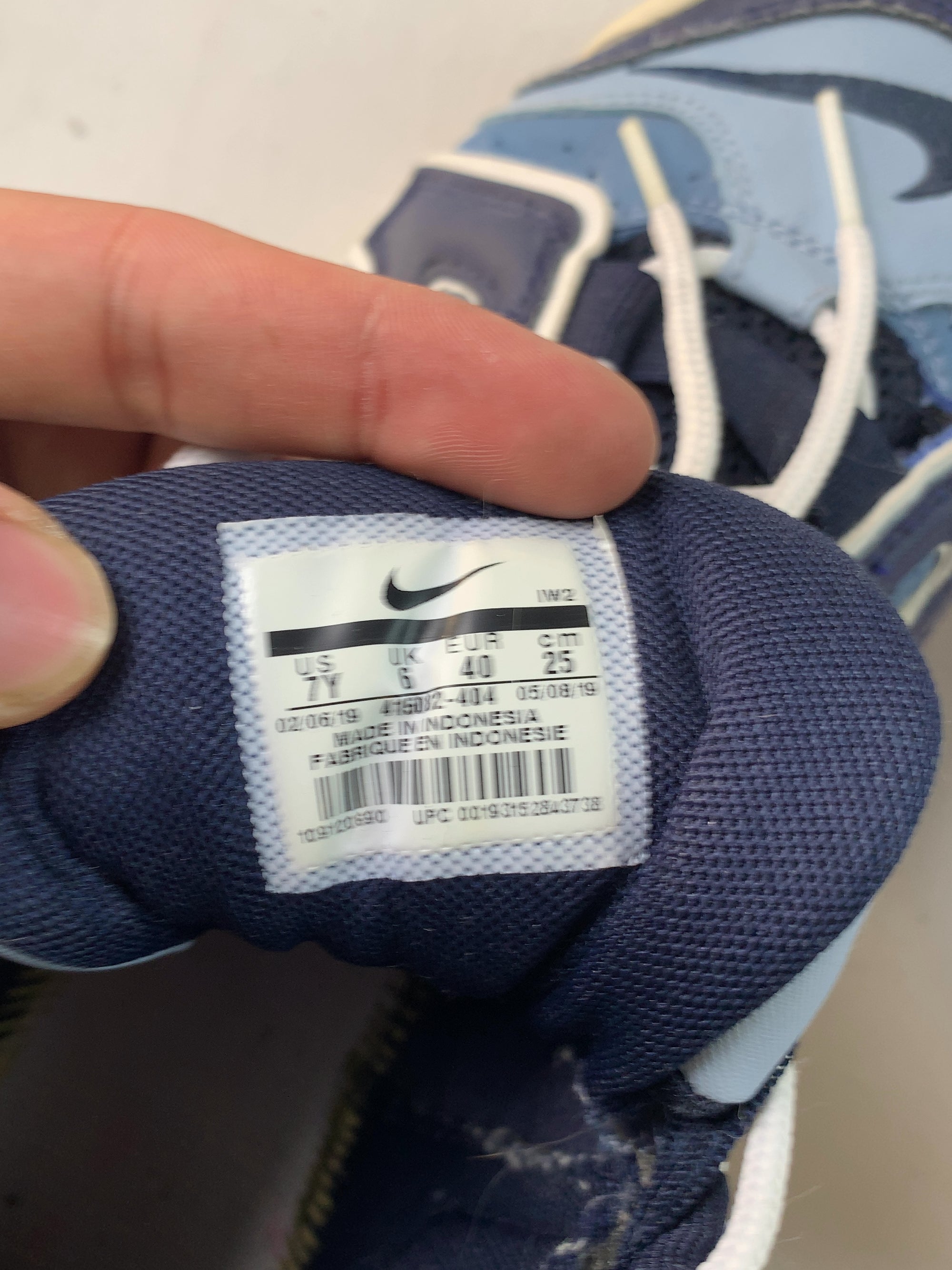 Nike Air More Uptempo Denim Blue (GS) (USED) — Drive 1LHajHa3Q6XkwLOYB4gt9gAm_XPKuBnLG — photo 7
