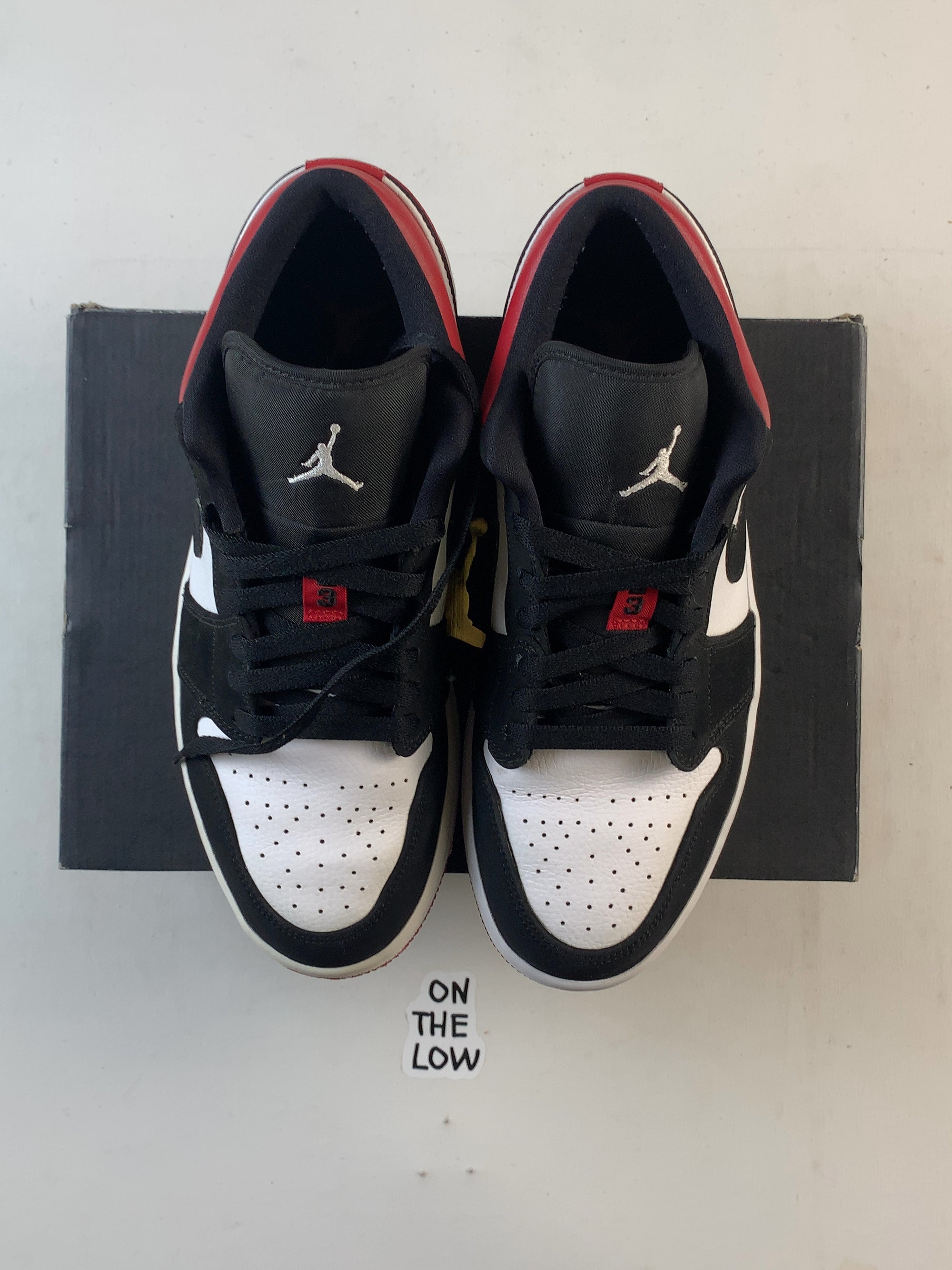 Jordan 1 Low Black Toe (2019) (USED) — Drive 1JF4poOanb_f77R9PO3-QmF8KF7m5r82M — photo 3