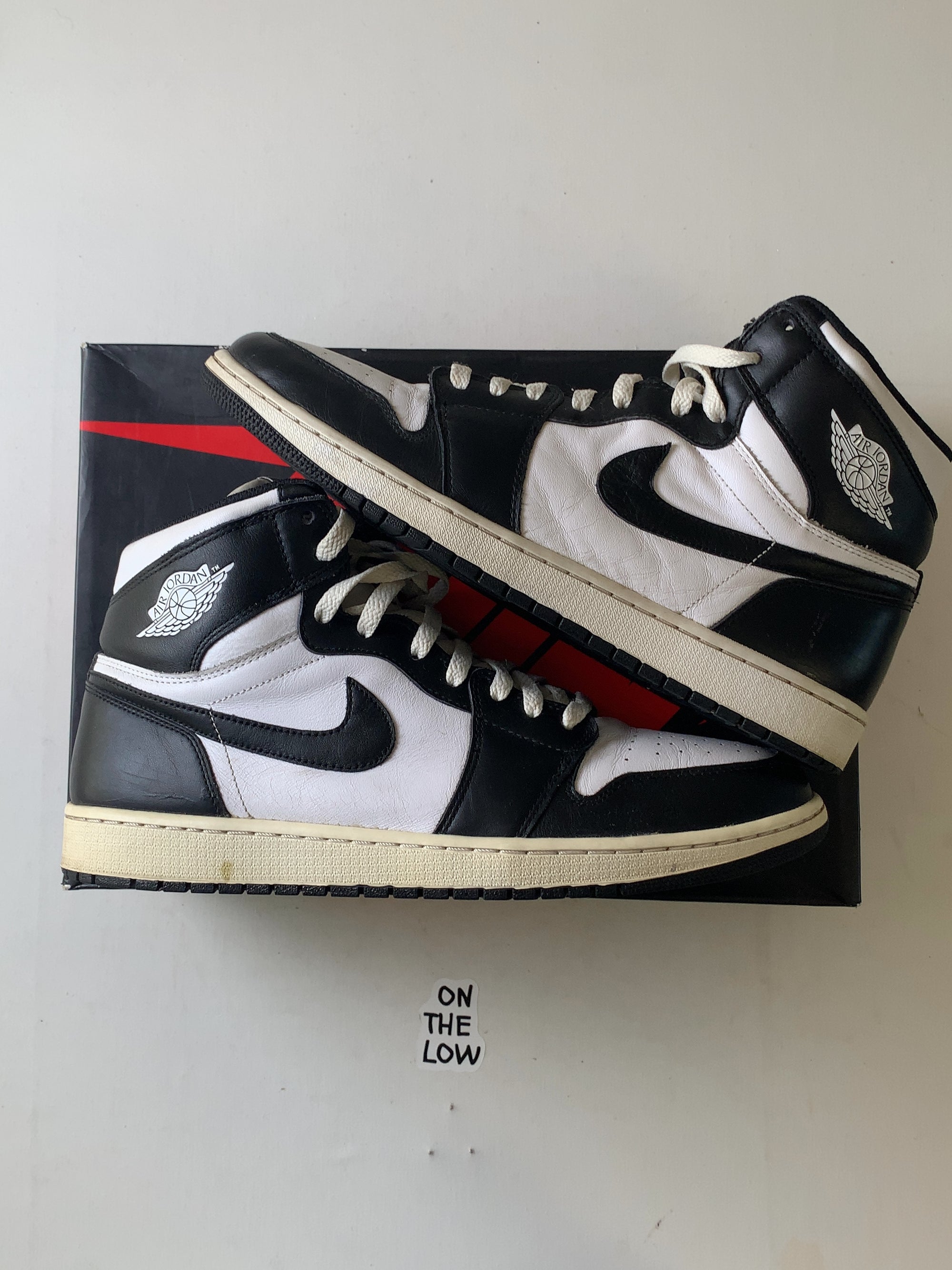 Jordan 1 Retro Black White (2014) (USED) — Drive 1b5eigZx4cJw2FhcLnCVsdhcVrORvXj_9 — photo 1