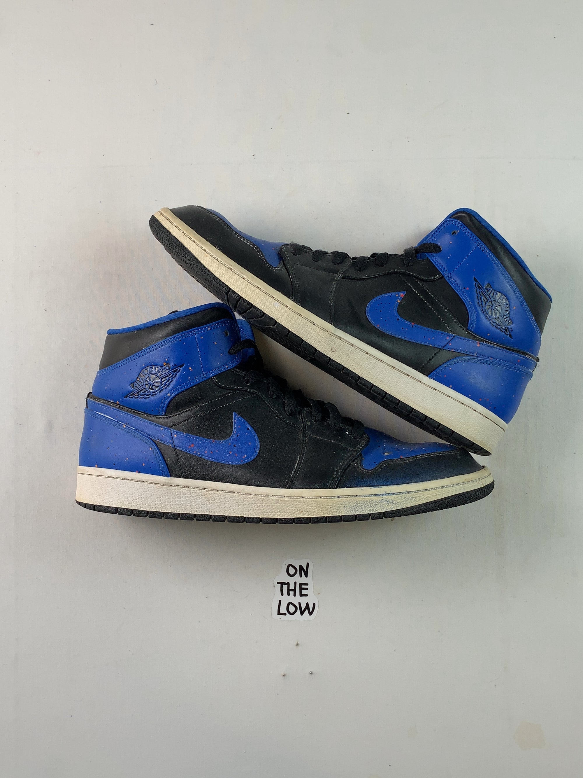 Jordan 1 Mid Royal Paint Splatter (USED) — Drive 15vfOTVWxZ26LePTNlmo_l0MPSqWNiscy — photo 1