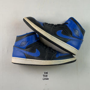 Jordan 1 Mid Royal Paint Splatter (USED) — Drive 15vfOTVWxZ26LePTNlmo_l0MPSqWNiscy — photo 1