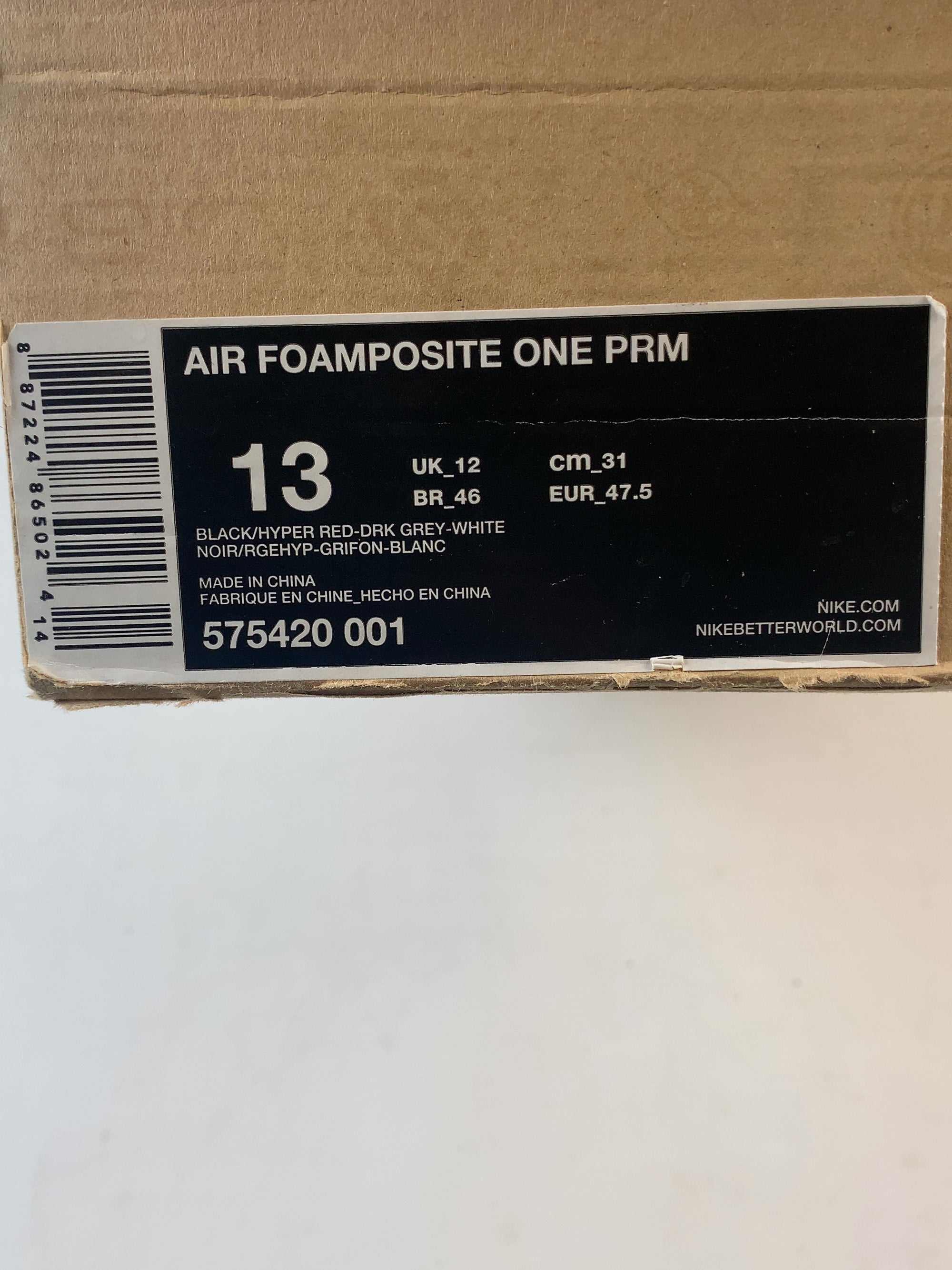 Nike Air Foamposite One Fighter Jet (USED) — Drive 19qhPKN0zMTGg-GH28vKCnt3O2HL8DGqW — photo 7