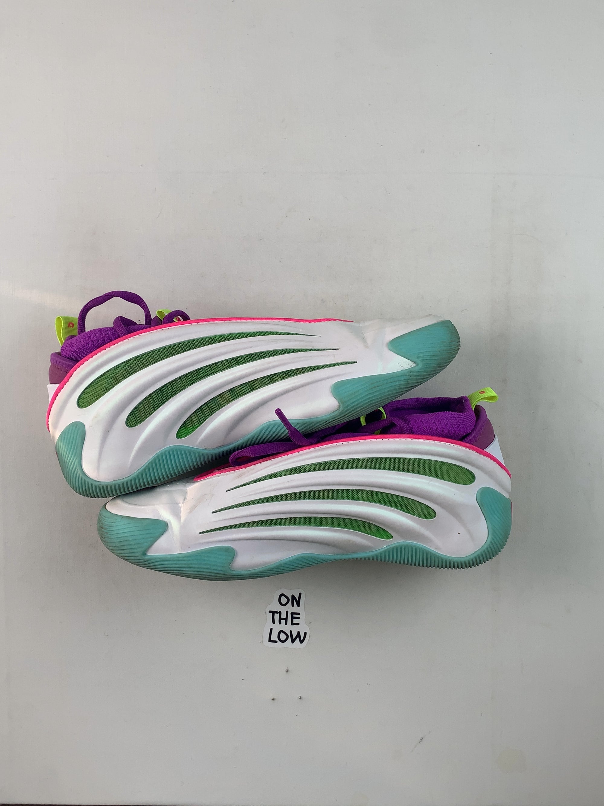 adidas Harden Vol. 9 Jalen Williams White Lucid Lime Pink (USED) — Drive 1yb9wJEXh9iIs3B4AytPonRu3E3de_pKO — photo 2