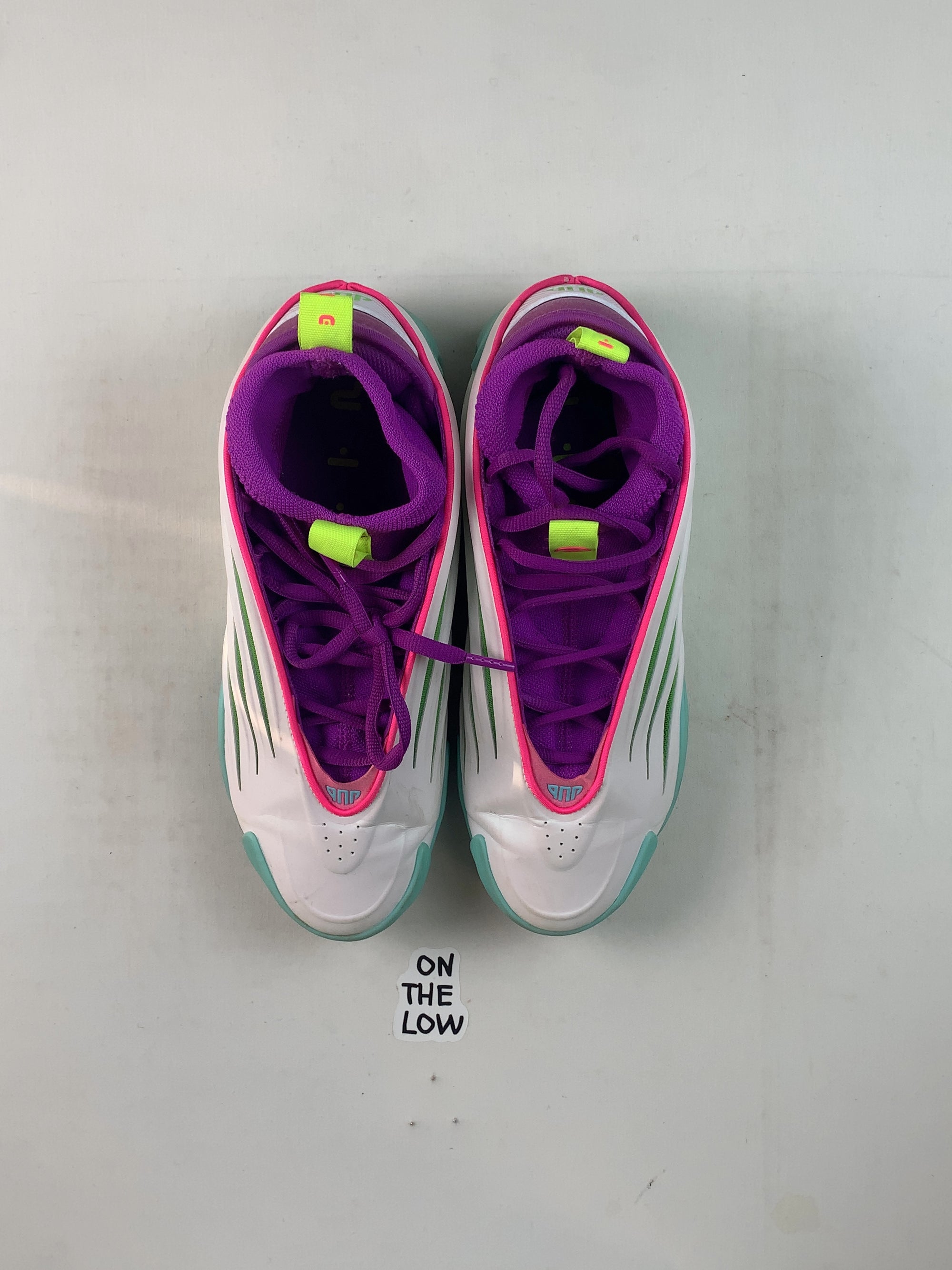 adidas Harden Vol. 9 Jalen Williams White Lucid Lime Pink (USED) — Drive 1oU1s9jkGOZLat-8UA_9ac8o-ij927FDs — photo 3