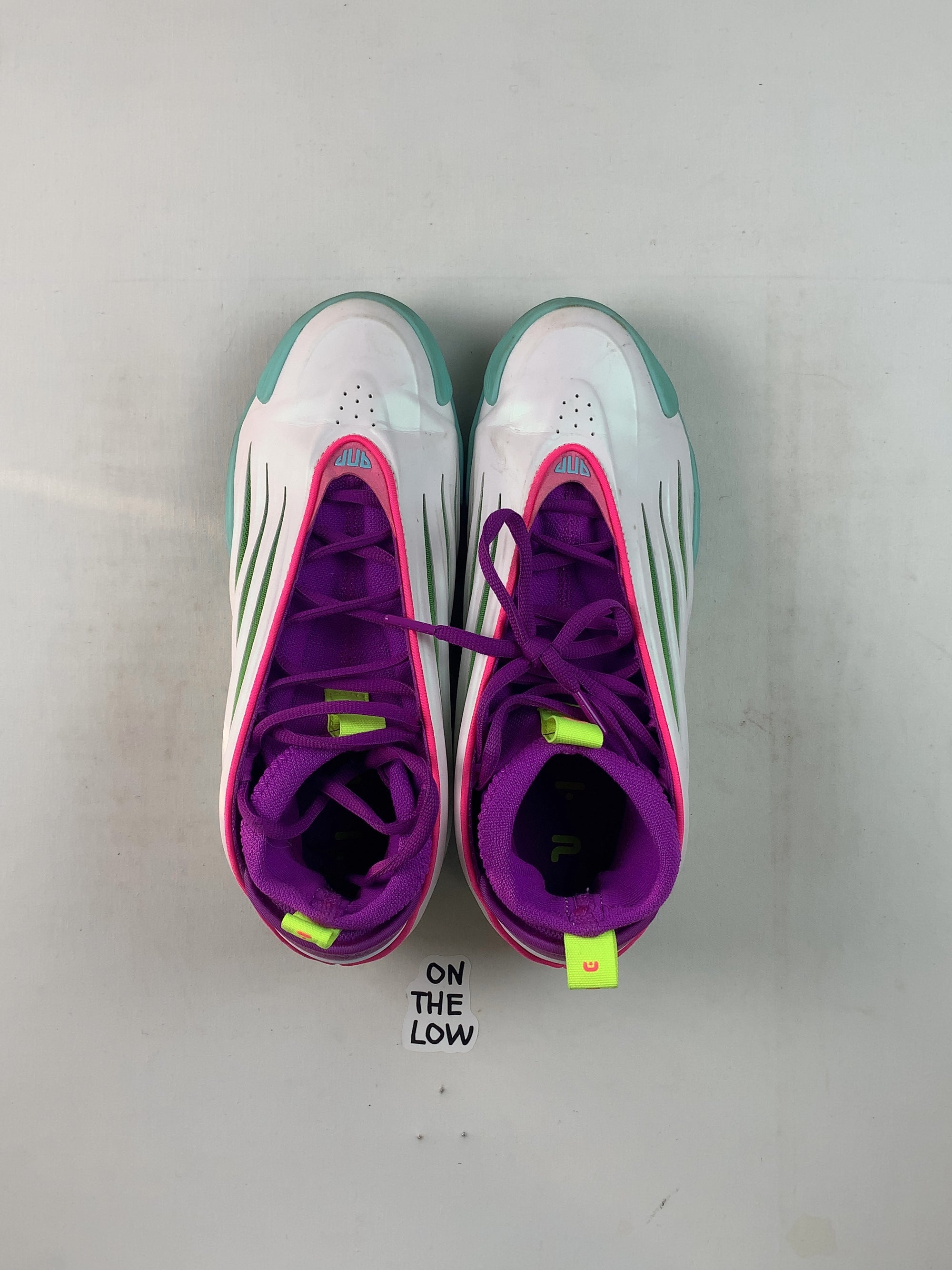 adidas Harden Vol. 9 Jalen Williams White Lucid Lime Pink (USED) — Drive 17WdTUAEftYy1Yywi4aXTw6CzYmaUPE19 — photo 4