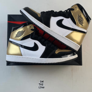 Jordan 1 Retro High NRG Patent Gold Toe (USED) — Drive 1g9X5DkcWDFPhWmEM2G7L6ND4ZMOL1svu — photo 1