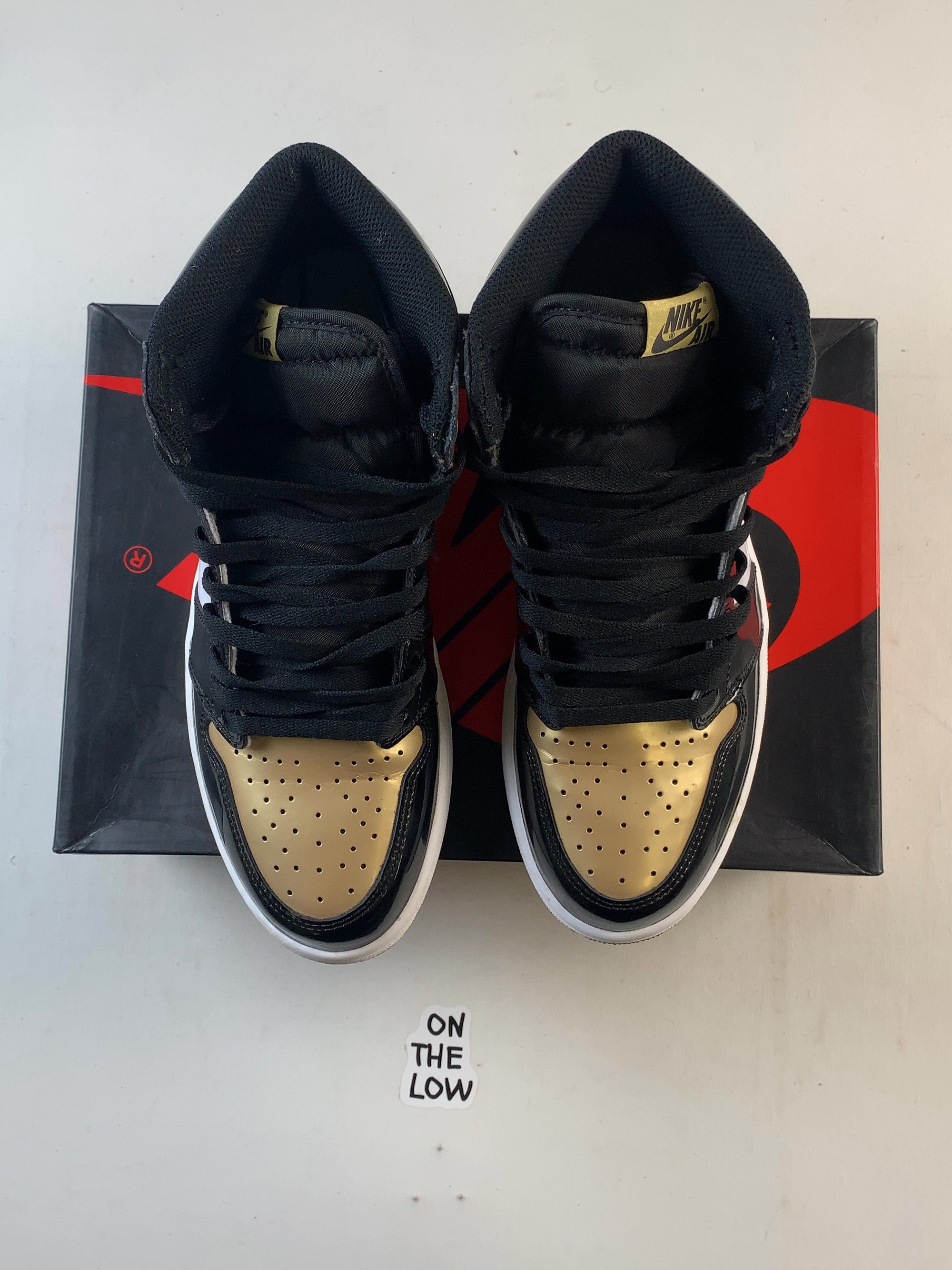 Jordan 1 Retro High NRG Patent Gold Toe (USED) — Drive 1MggUDhXFG9Hk48hJRDWqYGdgx6-BTaS2 — photo 3