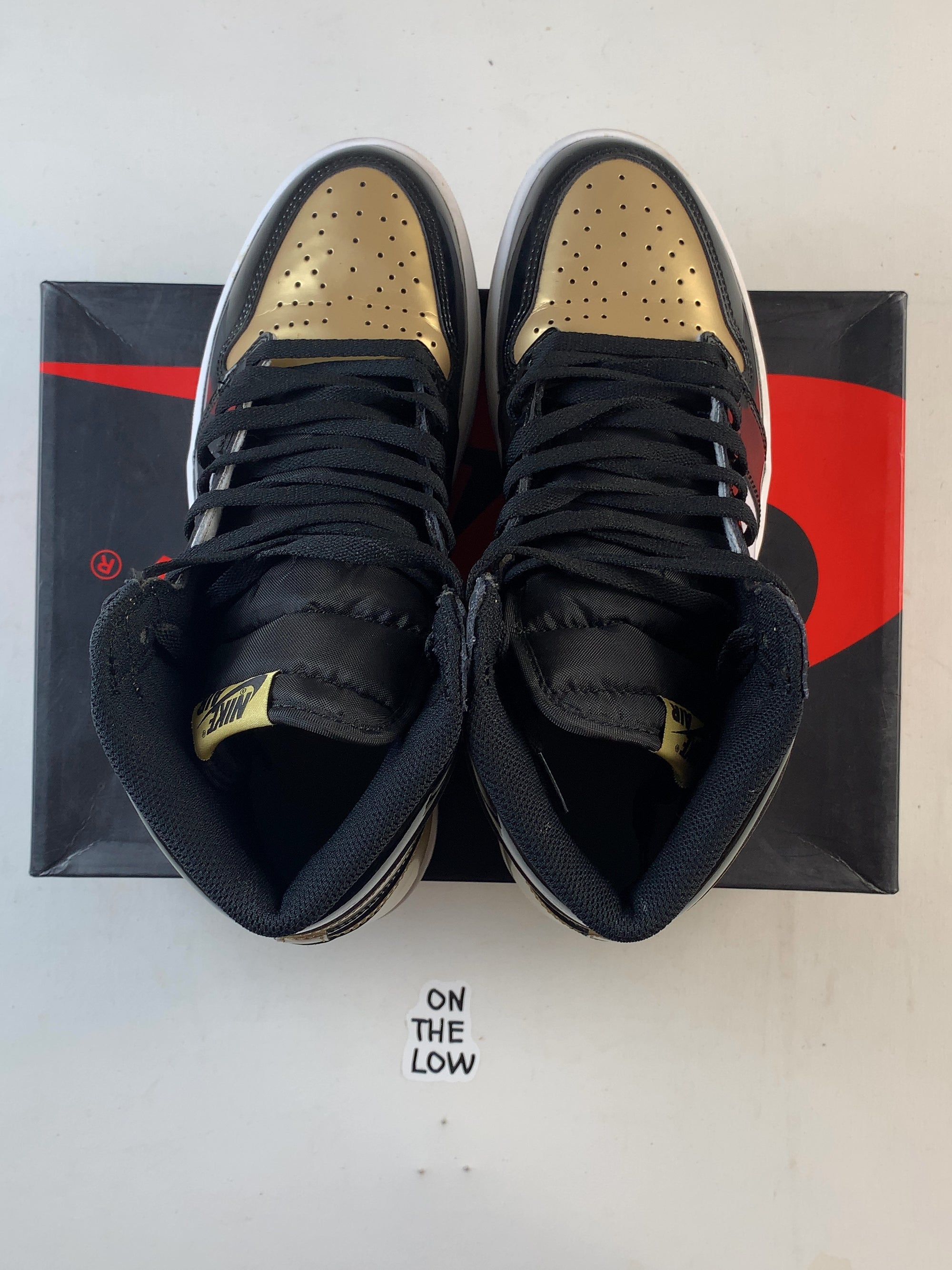 Jordan 1 Retro High NRG Patent Gold Toe (USED) — Drive 1YSTE_zT1qe_IZo41_R3xCYWRIdDG6OKb — photo 4