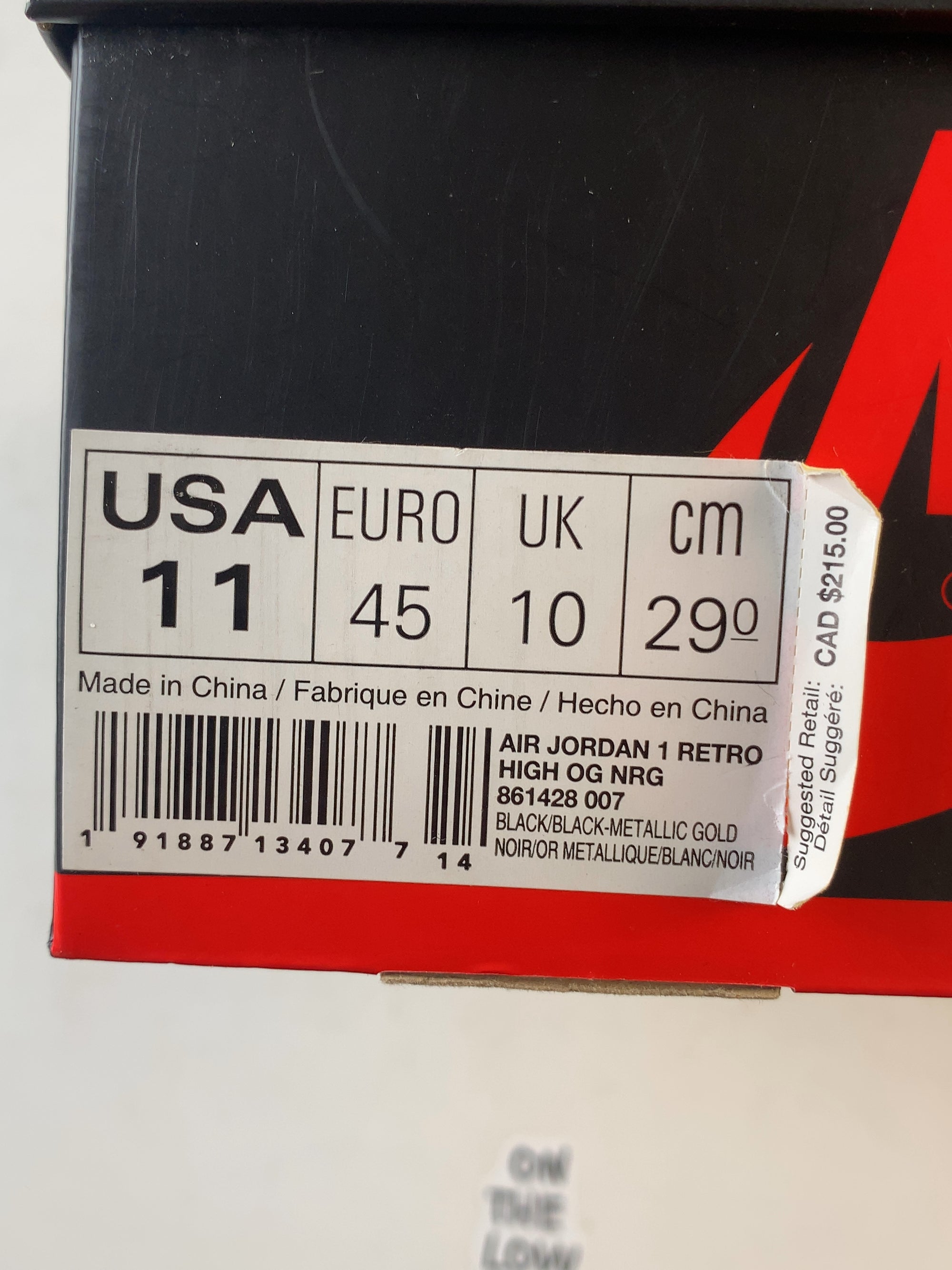 Jordan 1 Retro High NRG Patent Gold Toe (USED) — Drive 1lxhW1dCkSPLa8h_fSorpRMLXUJ7cHPIq — photo 7