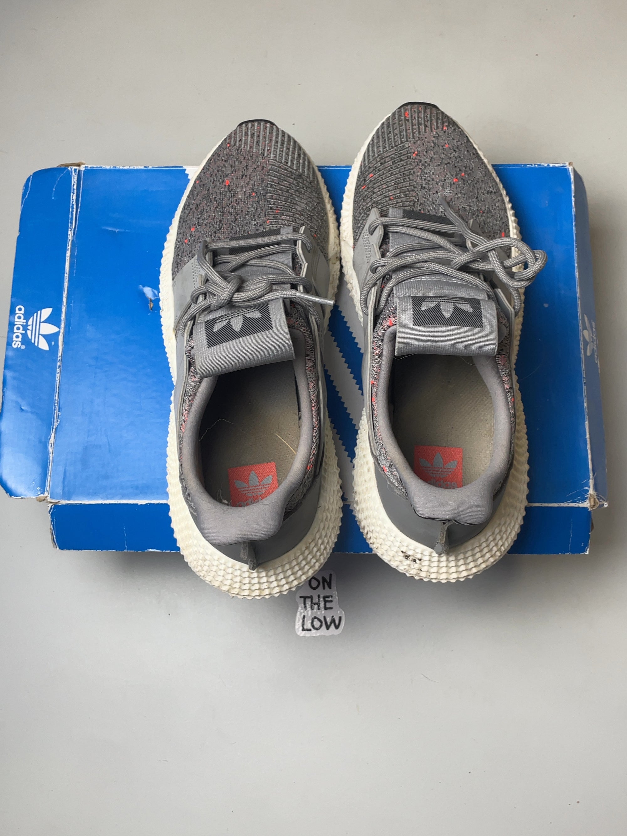 adidas Prophere Grey Solar Red (USED)