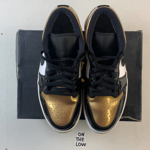 Jordan 1 Low Gold Toe (USED) — Drive 1UwPl9BZqYF4ITk726EnUG1IMJPXalc1s — photo 3