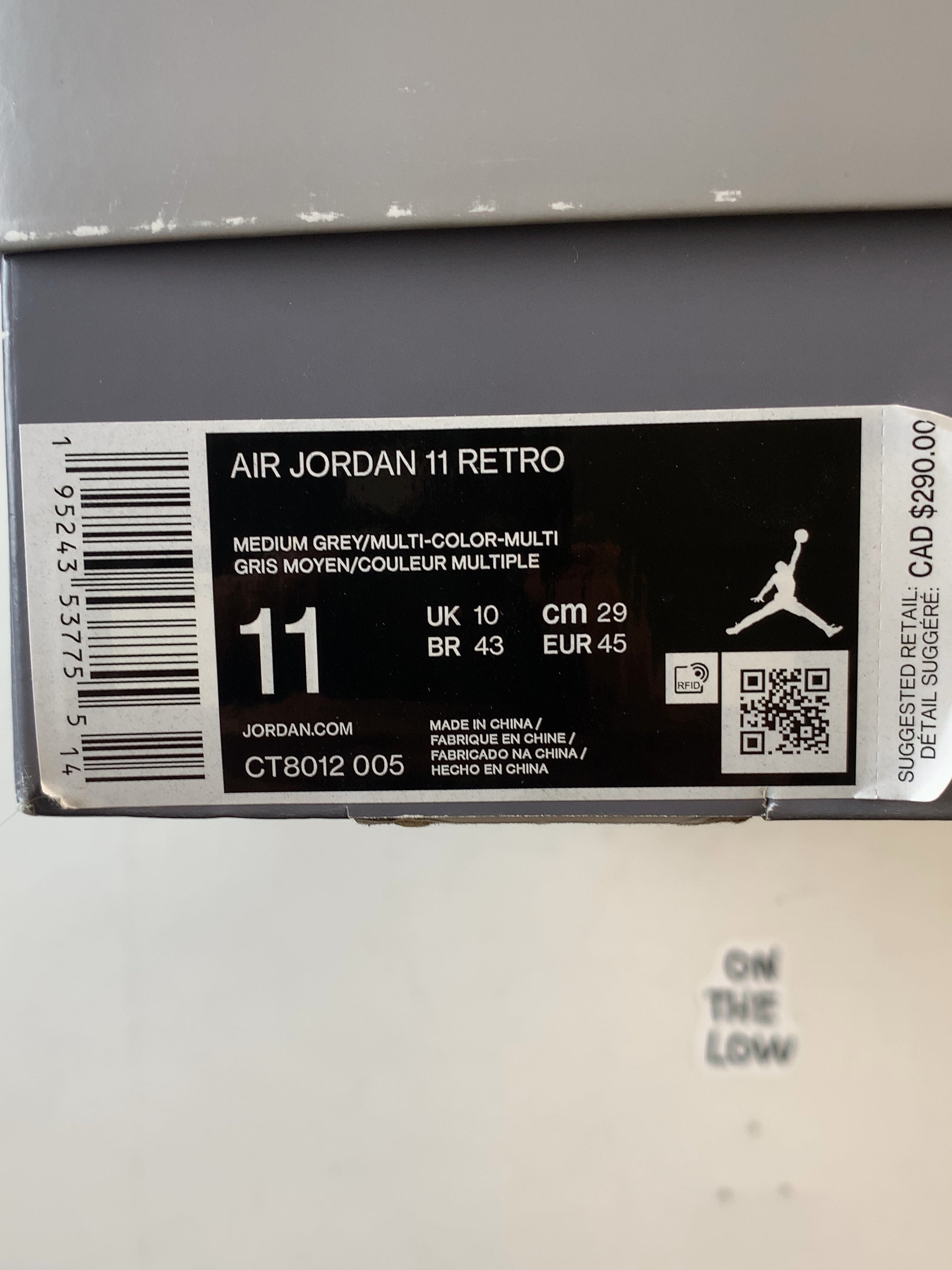 Jordan 11 Retro Cool Grey (2021) (USED) — Drive 1mkj182BFYZcQT2cTE86wZepUtBZiFBuY — photo 7