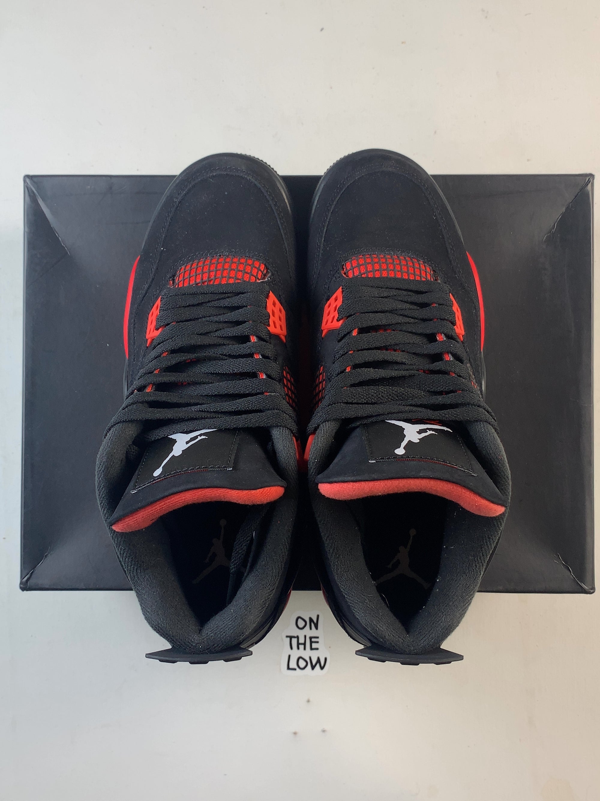Jordan 4 Retro Red Thunder (USED) — Drive 1h5JXBh6dEOMDWcI0QMhdpxe4mhXcFEjX — photo 4