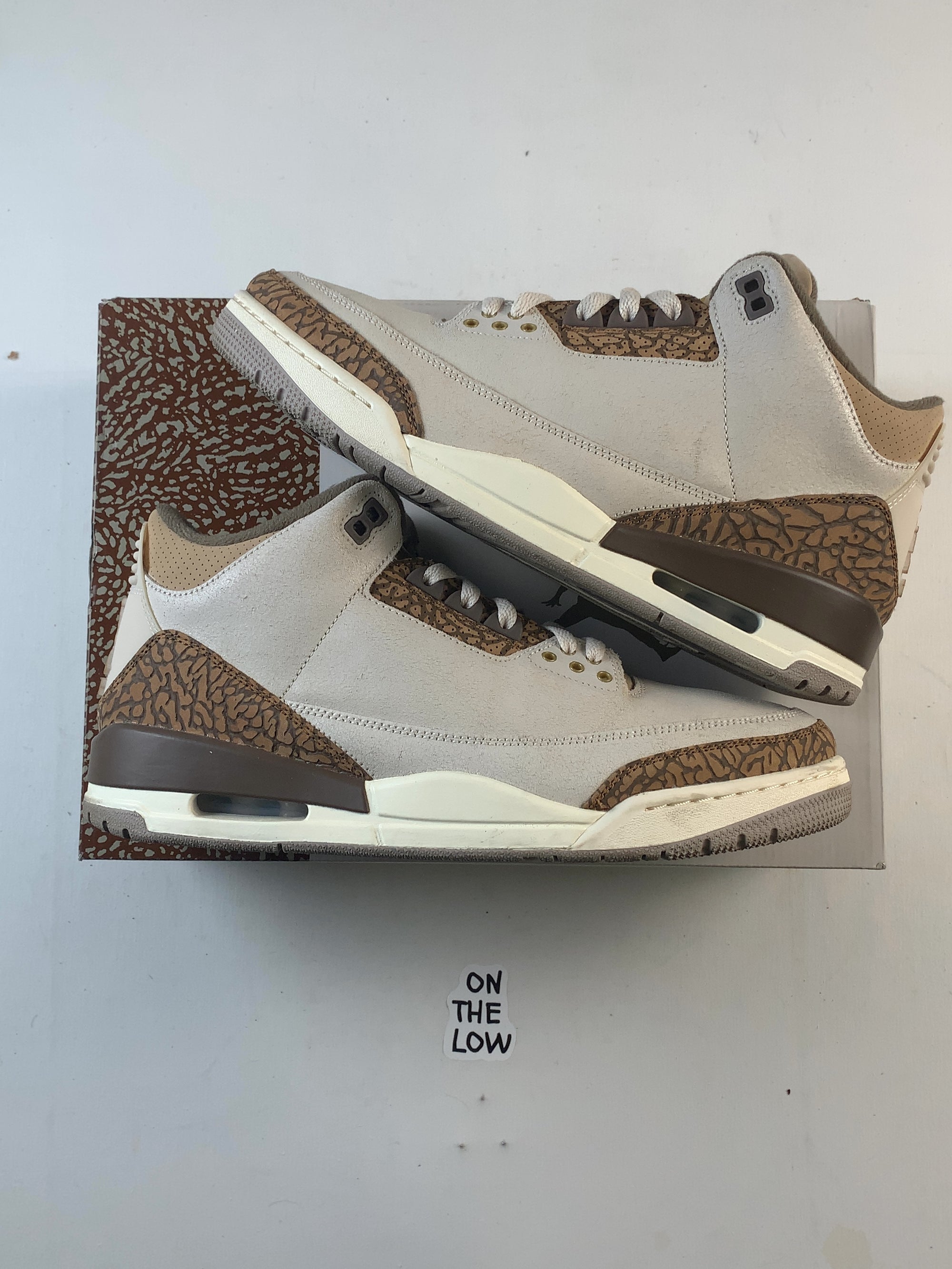 Jordan 3 Retro Palomino (USED) — Drive 1ZhUouAk6BJNmJq7ArRRiEjGDX0VBIwtP — photo 1