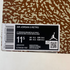 Jordan 3 Retro Palomino (USED) — Drive 19JRPJpiIWYpAttMT_E171Rr2FkXA5NrS — photo 7