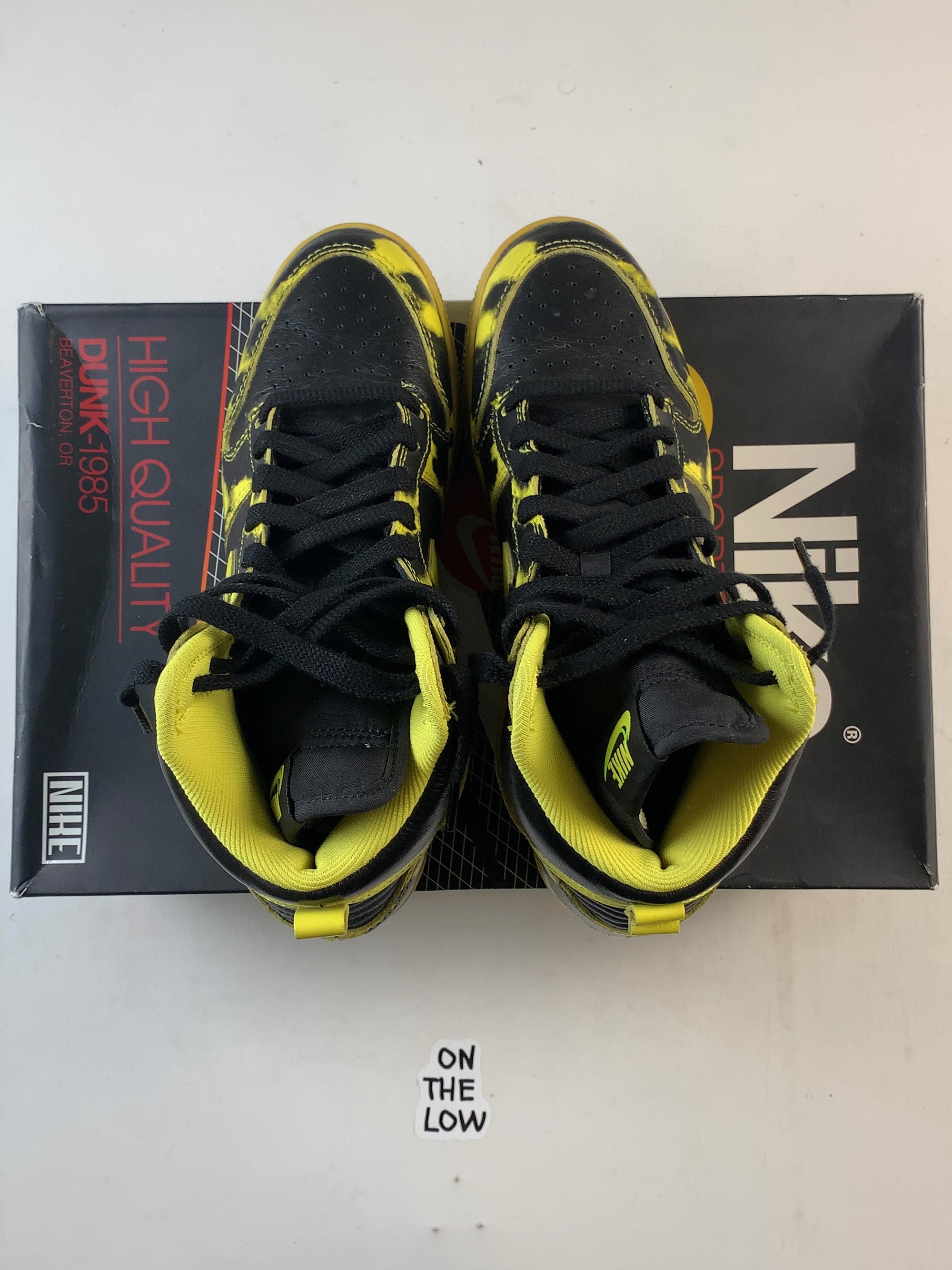 Nike Dunk High 1985 SP Yellow Acid Wash (USED) — Drive 12hIJ3qCilKsb8b8rf3EV8NGDMbBtCSgC — photo 4