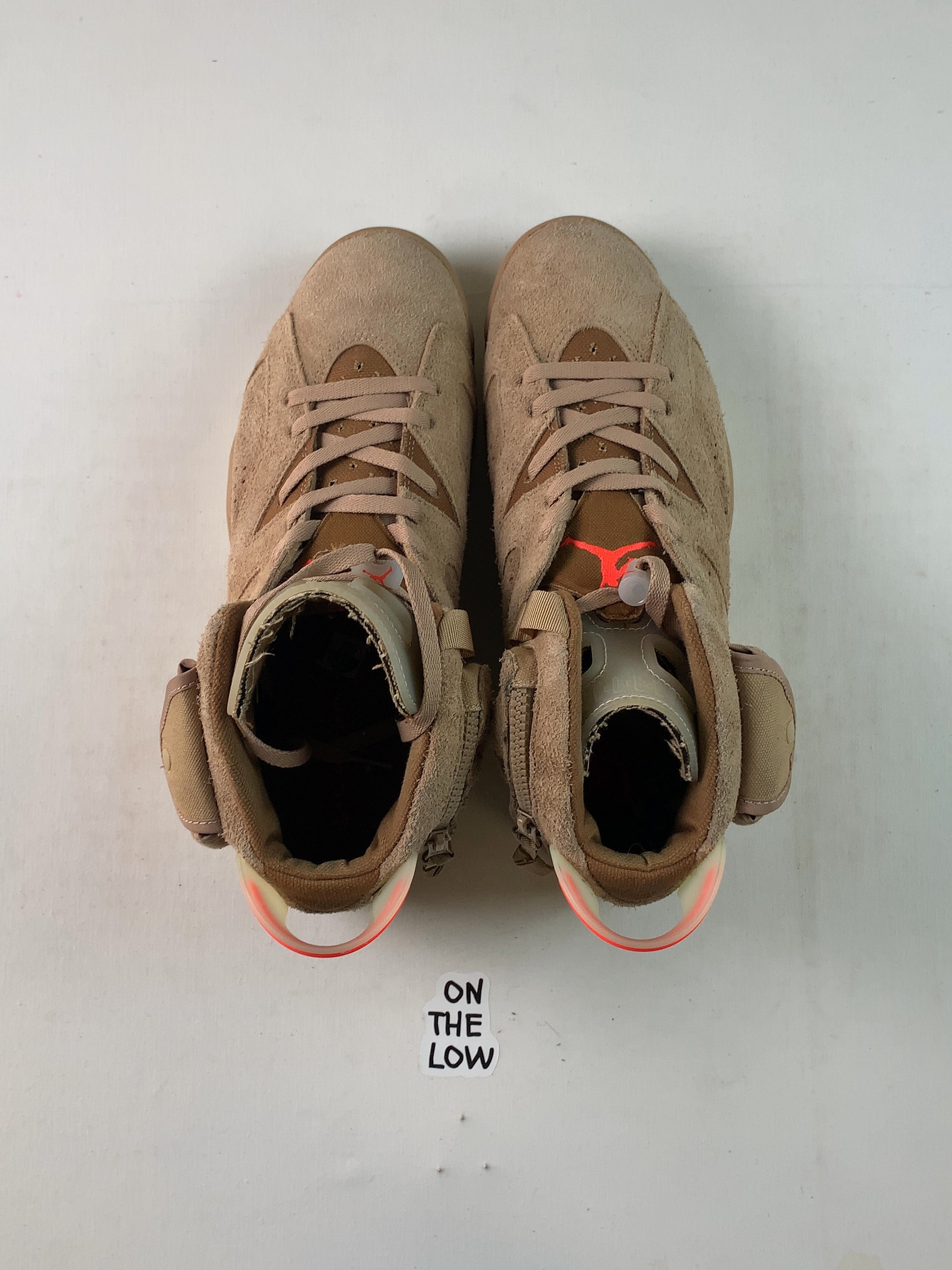 Jordan 6 Retro Travis Scott British Khaki (USED) — Drive 1HScWcwN-kZ7l55tu7HHpk43SqnCkAp45 — photo 4