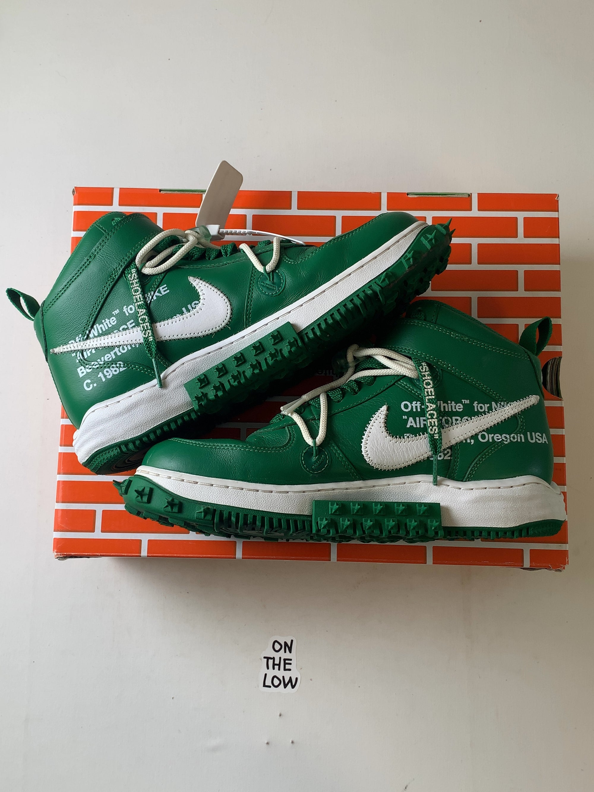 Nike Air Force 1 Mid Off-White Pine Green (USED) — Drive 1gOOhctFCc0Zr-n3ZIoYeC3xnkVZ-UiOV — photo 2