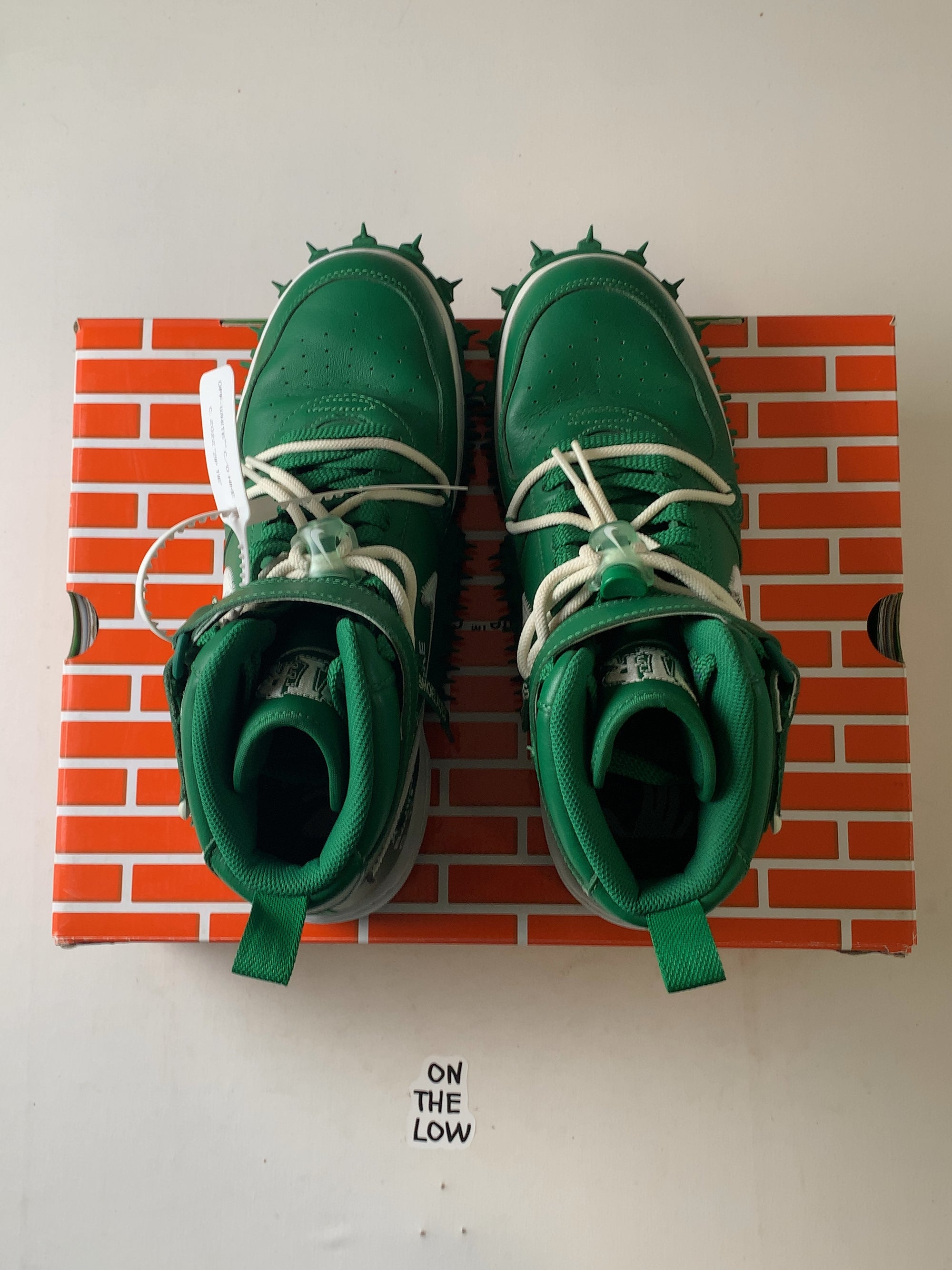 Nike Air Force 1 Mid Off-White Pine Green (USED) — Drive 1YJuhA2S795mPw5ZevueiL82UFxTGhYhb — photo 4