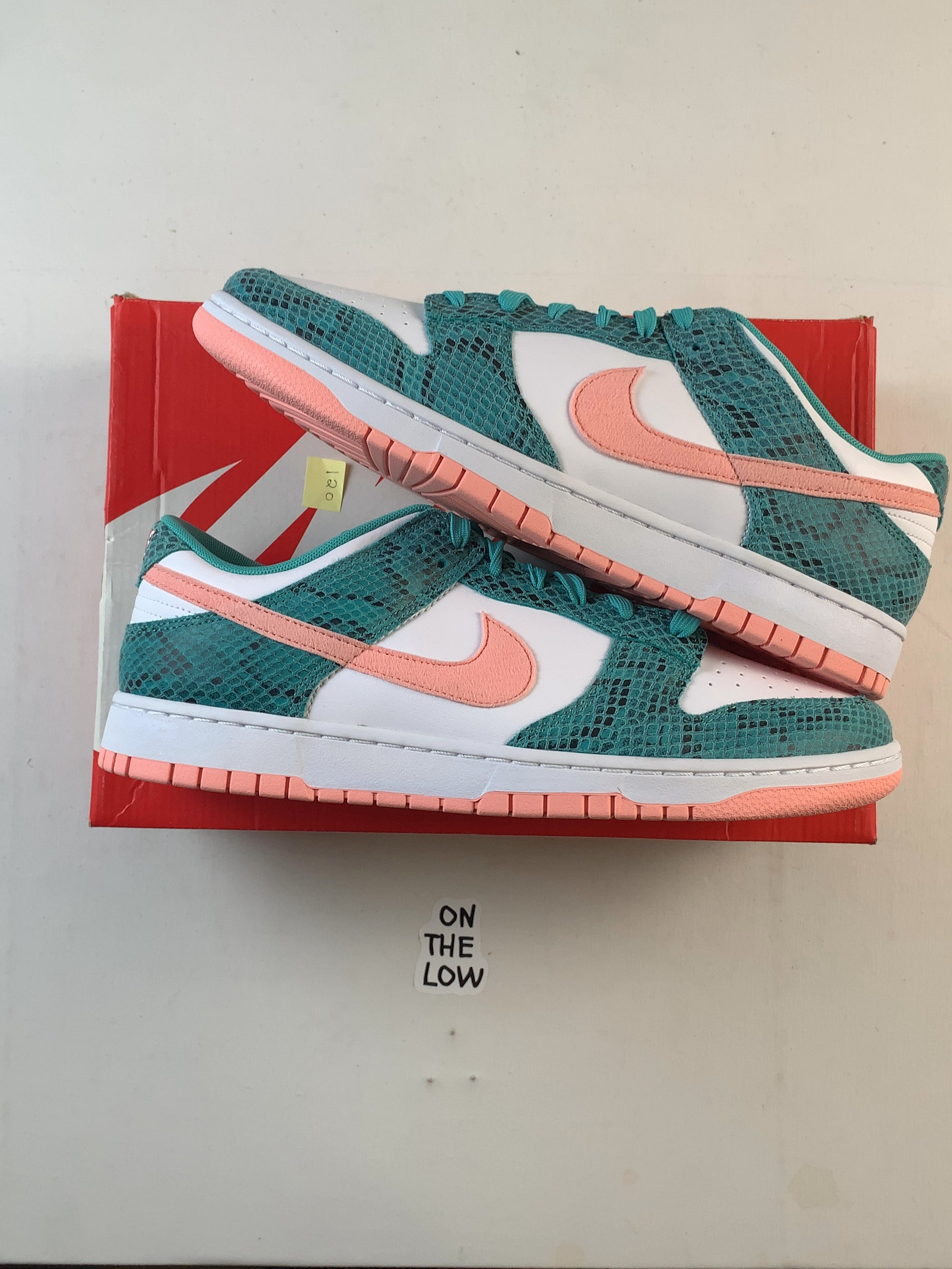 Nike Dunk Low Snakeskin Washed Teal Bleached Coral — Drive 16a2mwQf5fOb8BM2XOXS4ka7AnQjp-MYJ — photo 1