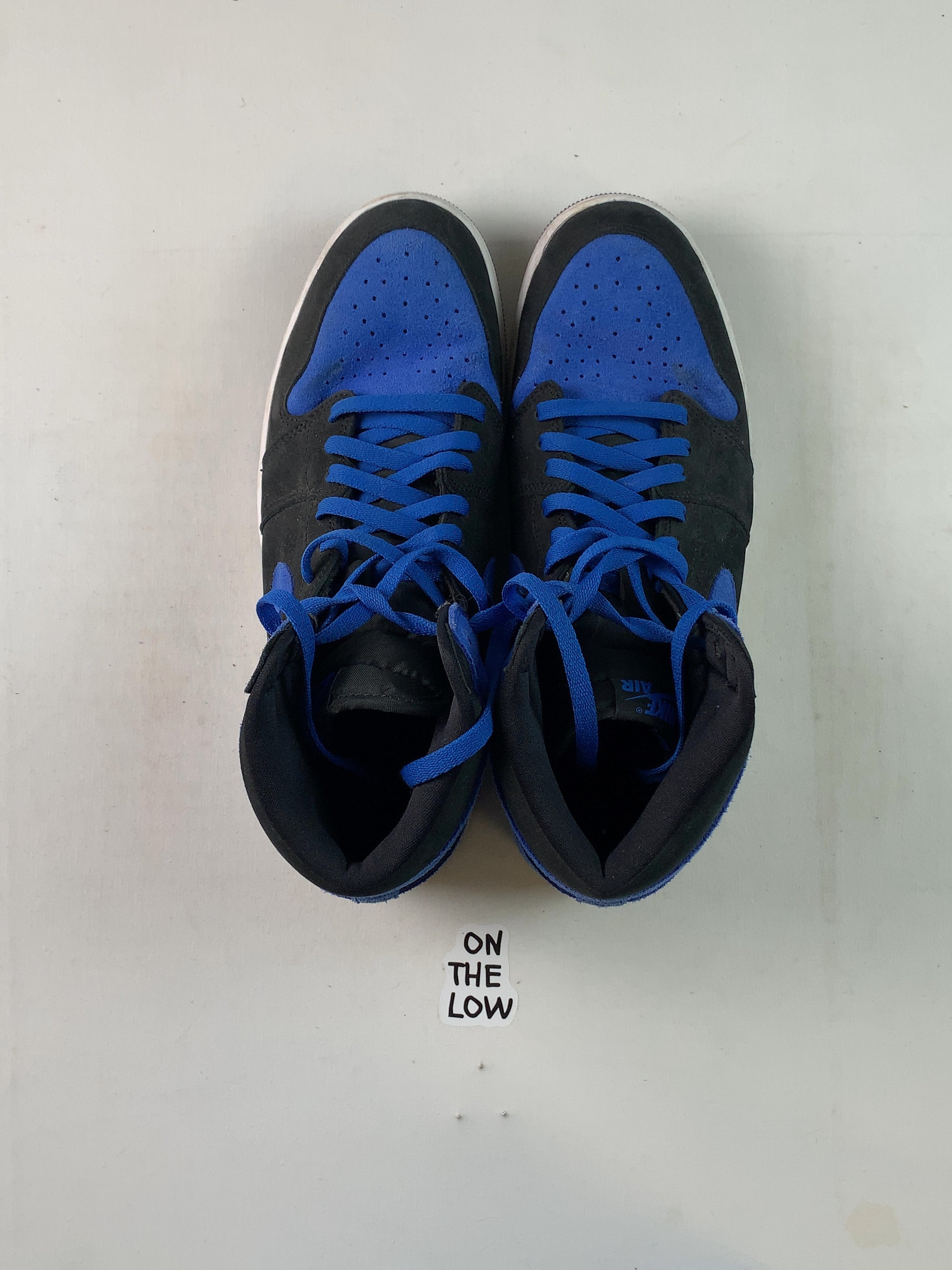 Jordan 1 Retro High OG Royal Reimagined (USED) — Drive 1QJBLXHKuuU4GzM6KN_bChqzOISTe51uU — photo 4