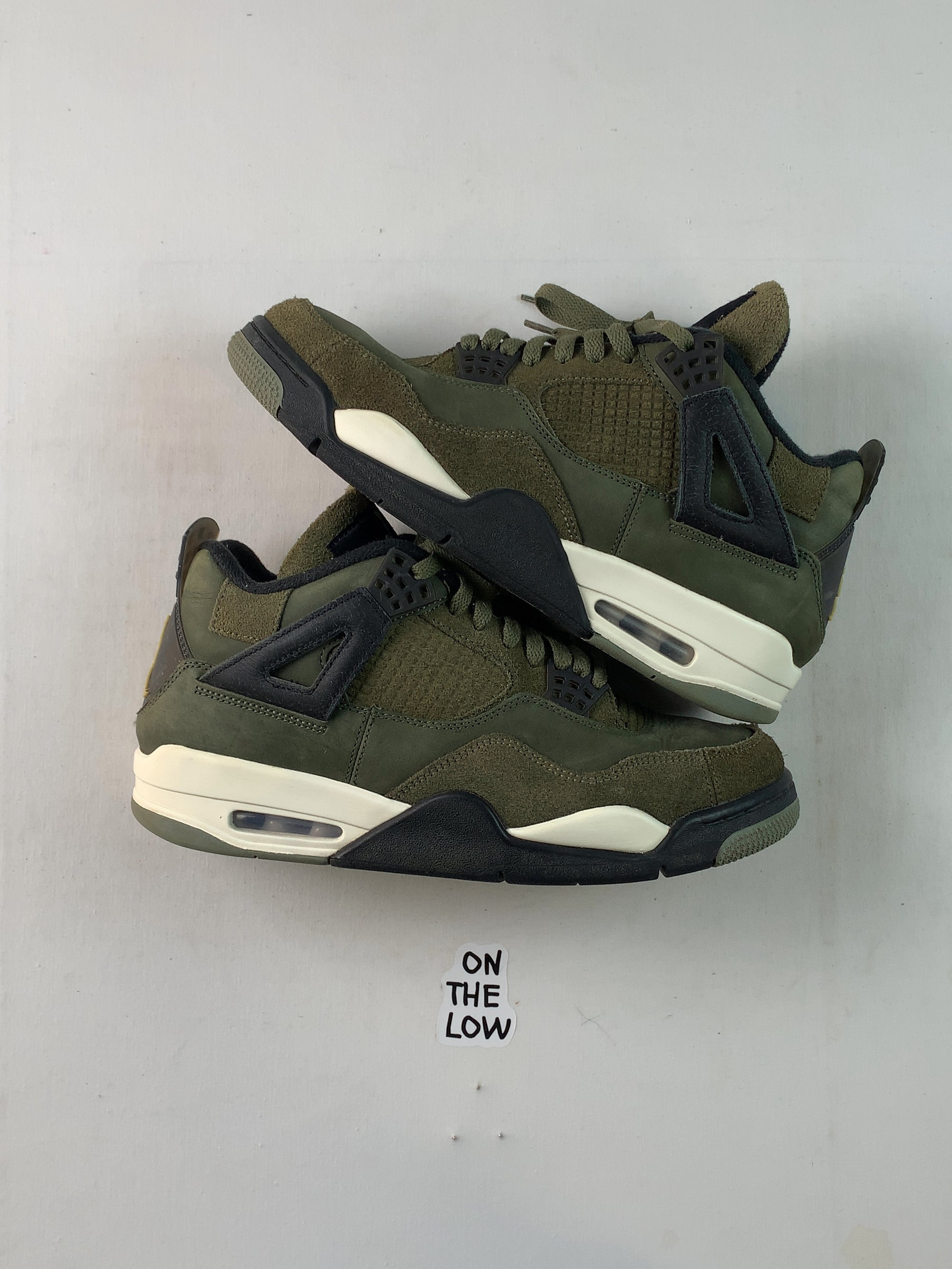 Jordan 4 Retro SE Craft Medium Olive (USED) — Drive 1_Bw6N_m7Gb8Nxu9z6fTIcKZdU3OnKiPl — photo 1