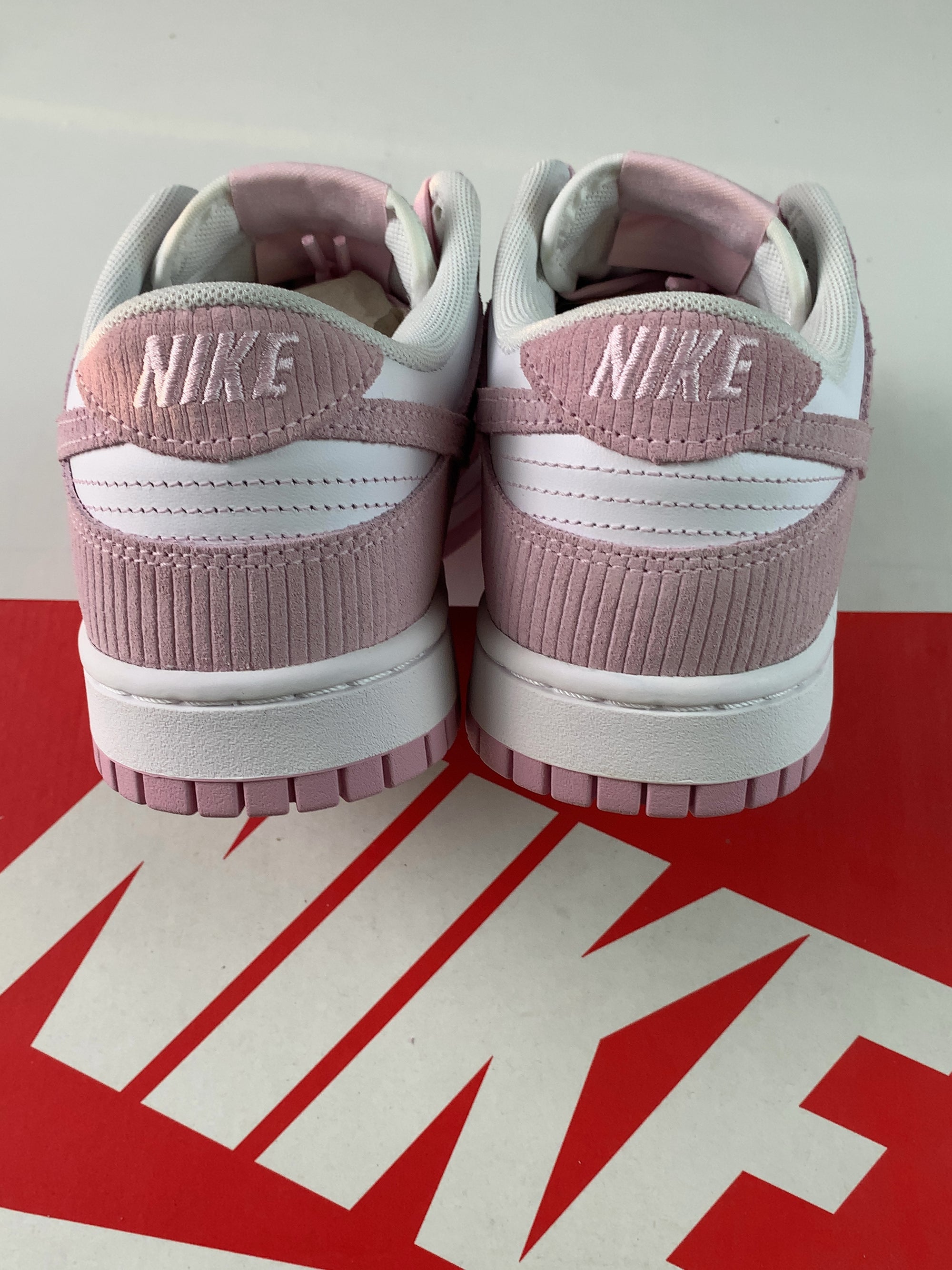 Nike Dunk Low Pink Corduroy (Women's) — Drive 1NYYl9FjkdTHeIkU1w4G3VeyGOw3S22j- — photo 5