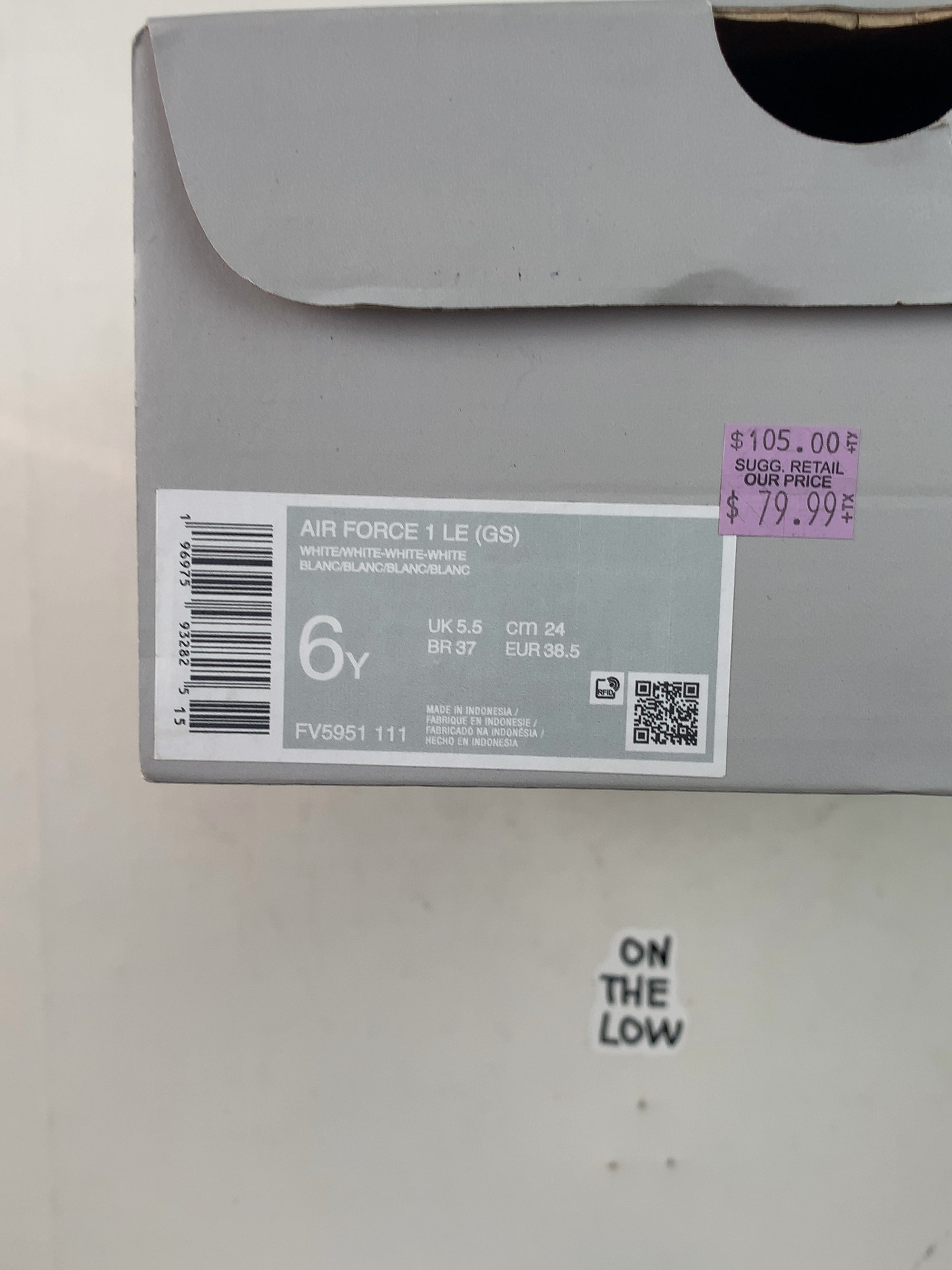Nike Air Force 1 Low LE Triple White (GS) — Drive 1U1TameT2wojcYxI0ADjlYUubRK-JPPGw — photo 7