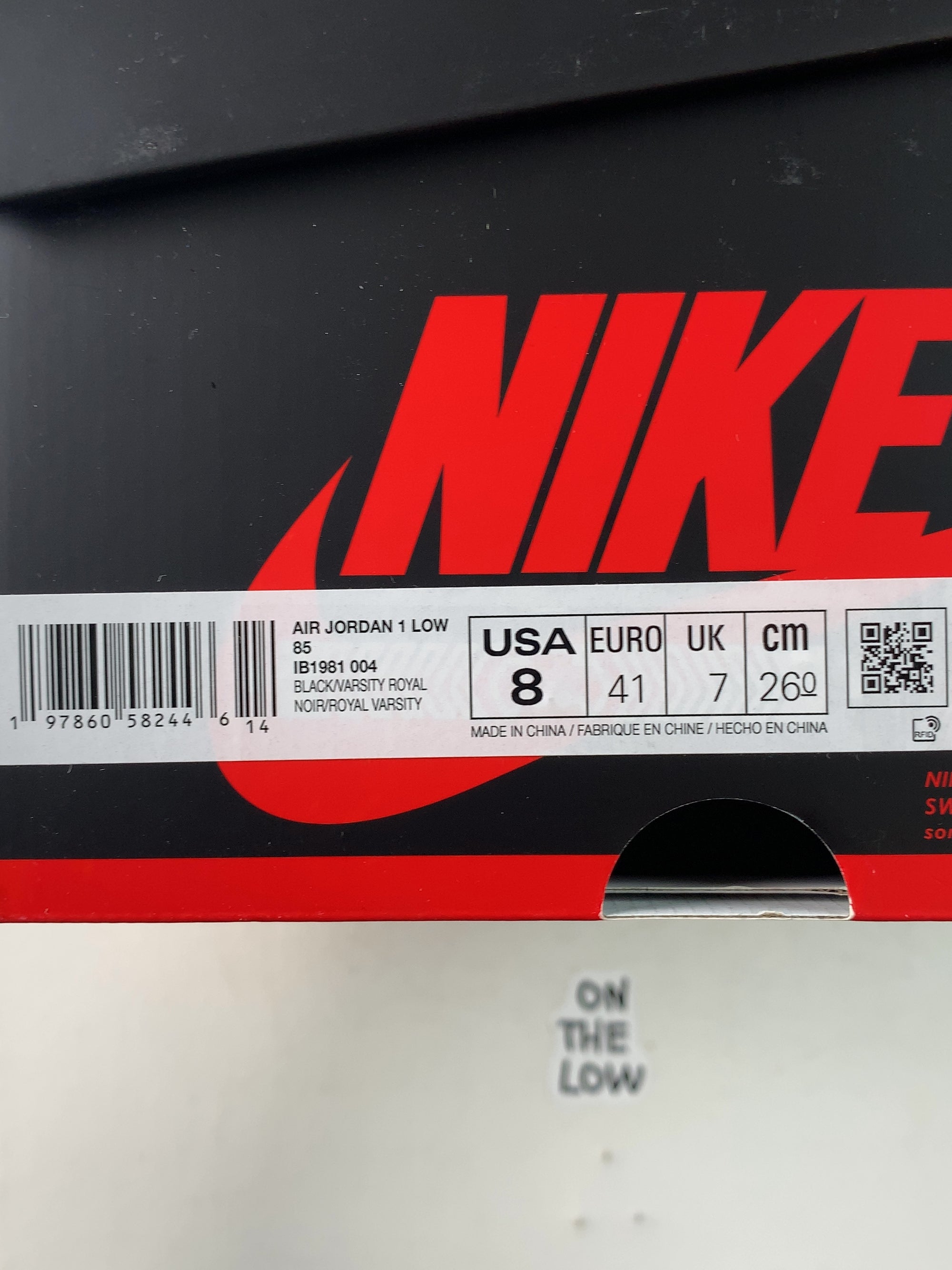 Jordan 1 Retro Low '85 Royal — Drive 1n3JzqQziIwGSCWCiyPSsViEcHUoqoKWu — photo 7