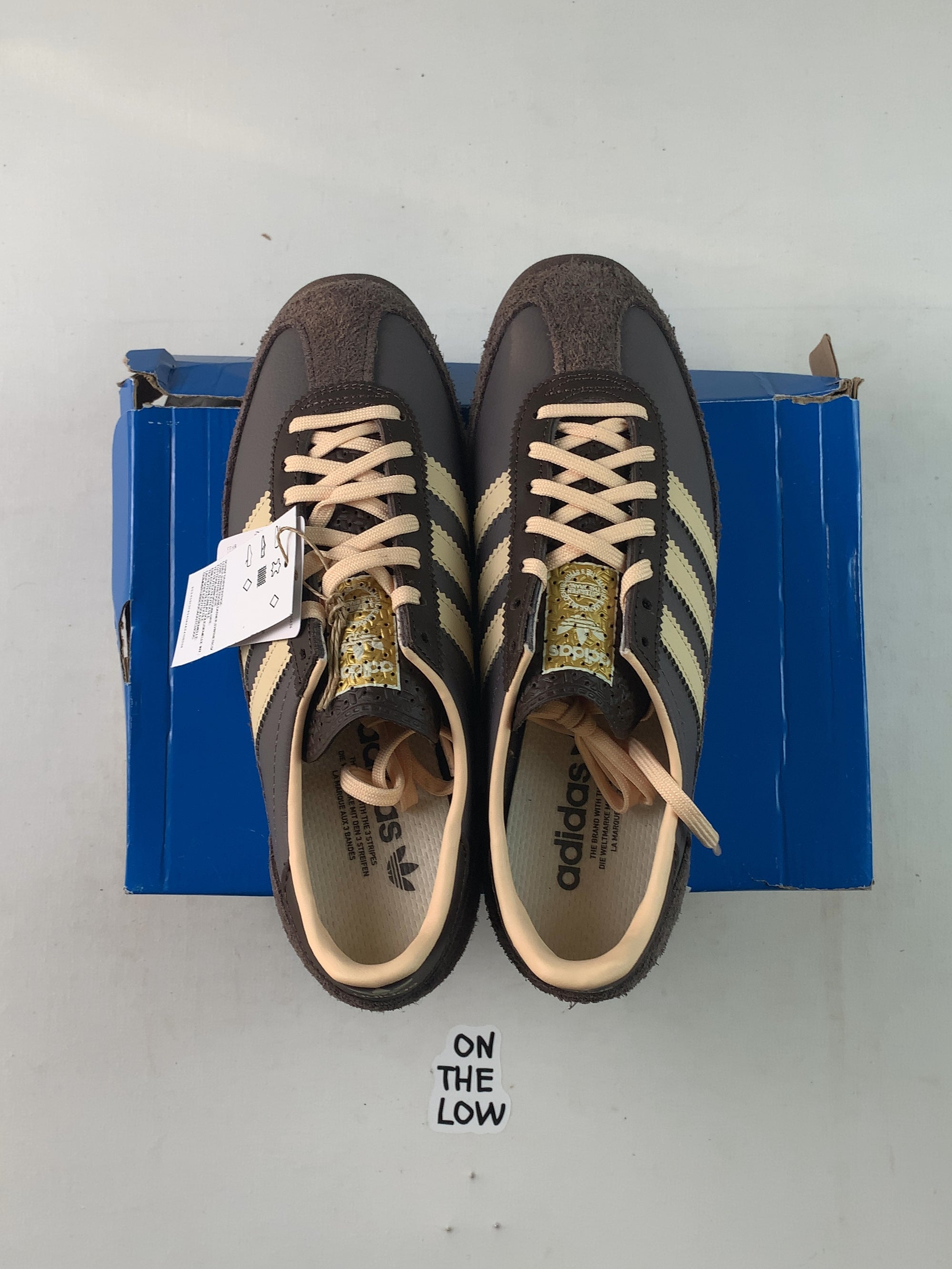 adidas SL 72 OG Charcoal Crystal Sand Brown (Women's) — Drive 1rft9eXnc7GF2V3QzB203Ya21vXN0wkTQ — photo 4