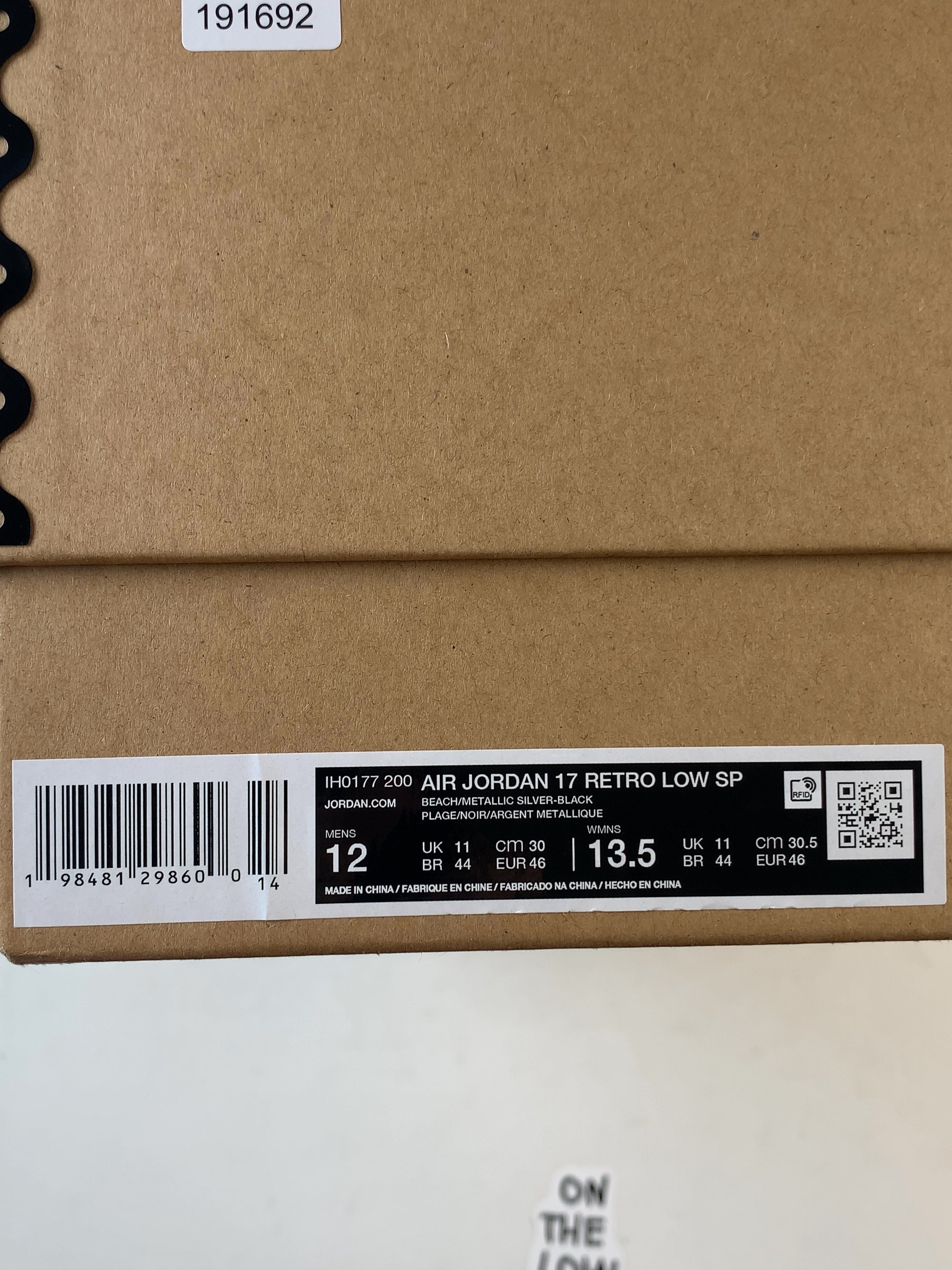 Jordan 17 Retro Low SP Infinite Archives (USED) — Drive 1T7HhBo0FOm18kdNnytO0JHSoZXx8udbs — photo 7