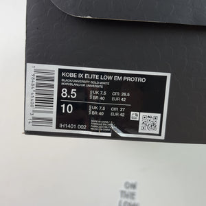 Nike Kobe 9 EM Low Protro TB Black University Gold — photo 7