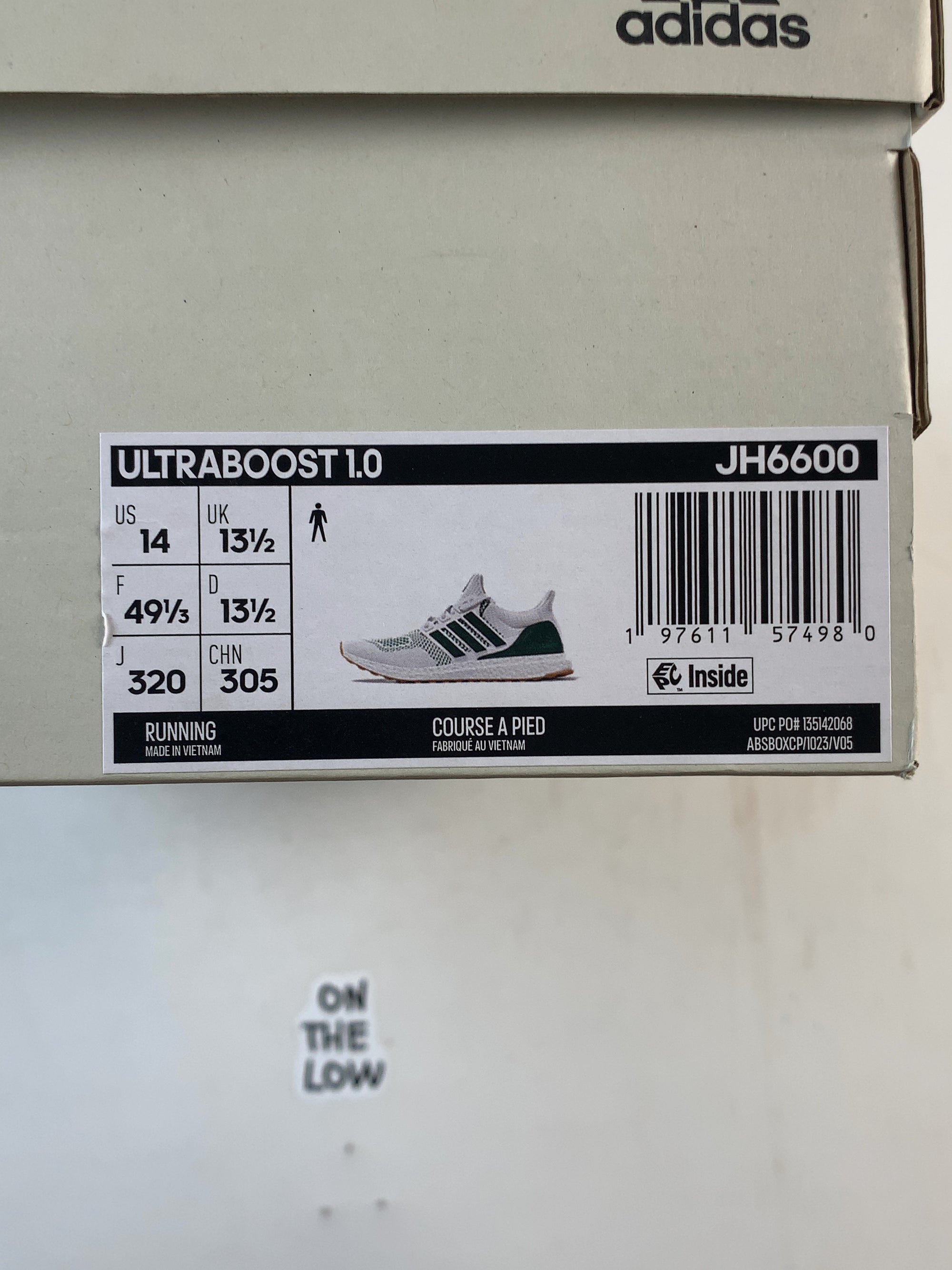 adidas Ultra Boost 1.0 Cloud White Collegiate Green Gum — Drive 13KTthcYZCUwwXBcPJbaEET3XfHw0sx78 — photo 7